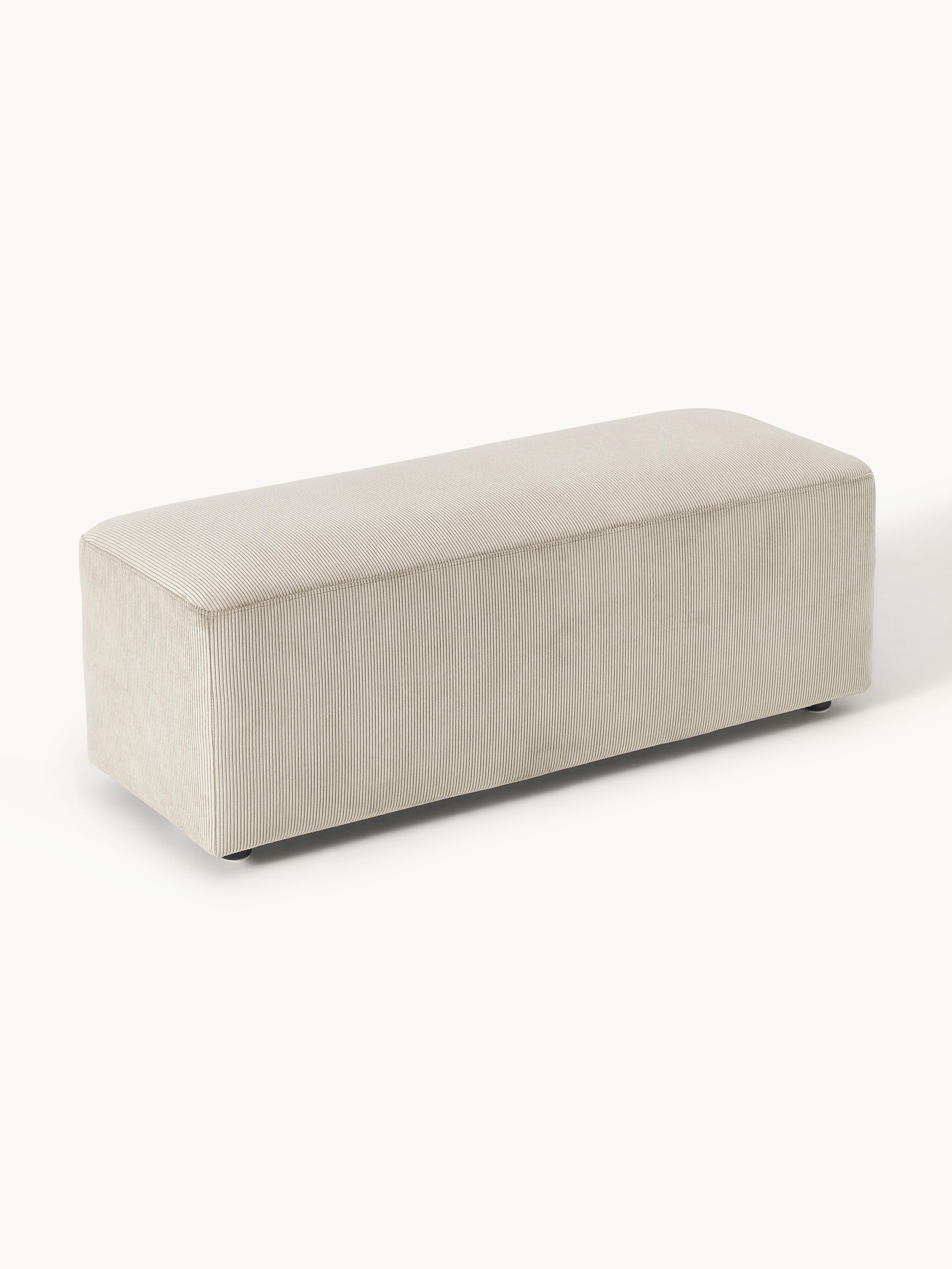 Melva XL Corduroy Ottoman, W 116 x D 42 cm