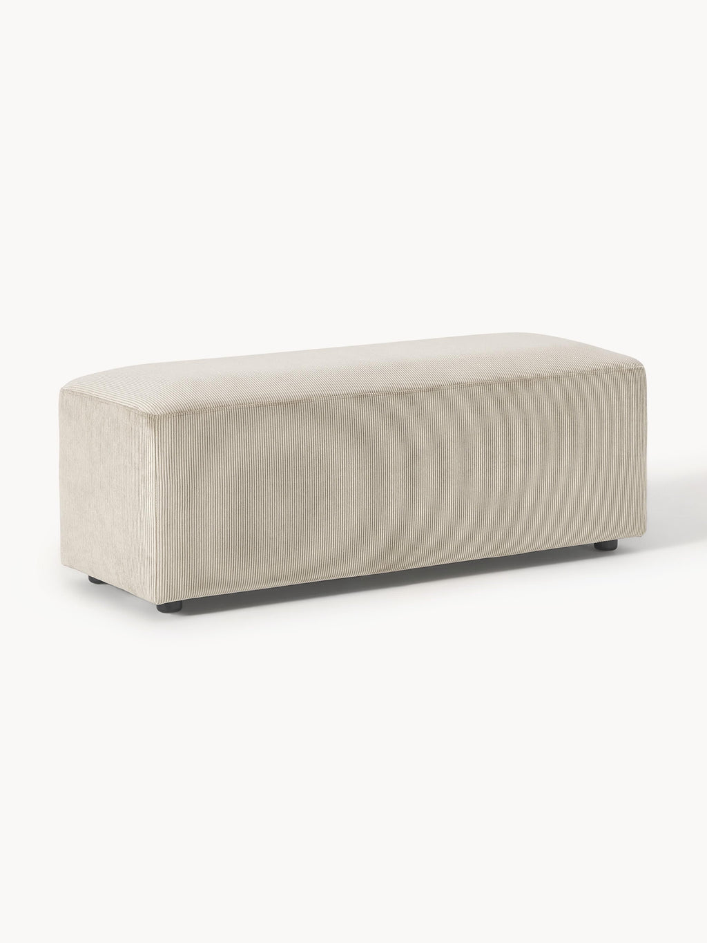 Gallery image 1 - XL Corduroy Ottoman Melva, W 116 x D 42 cm