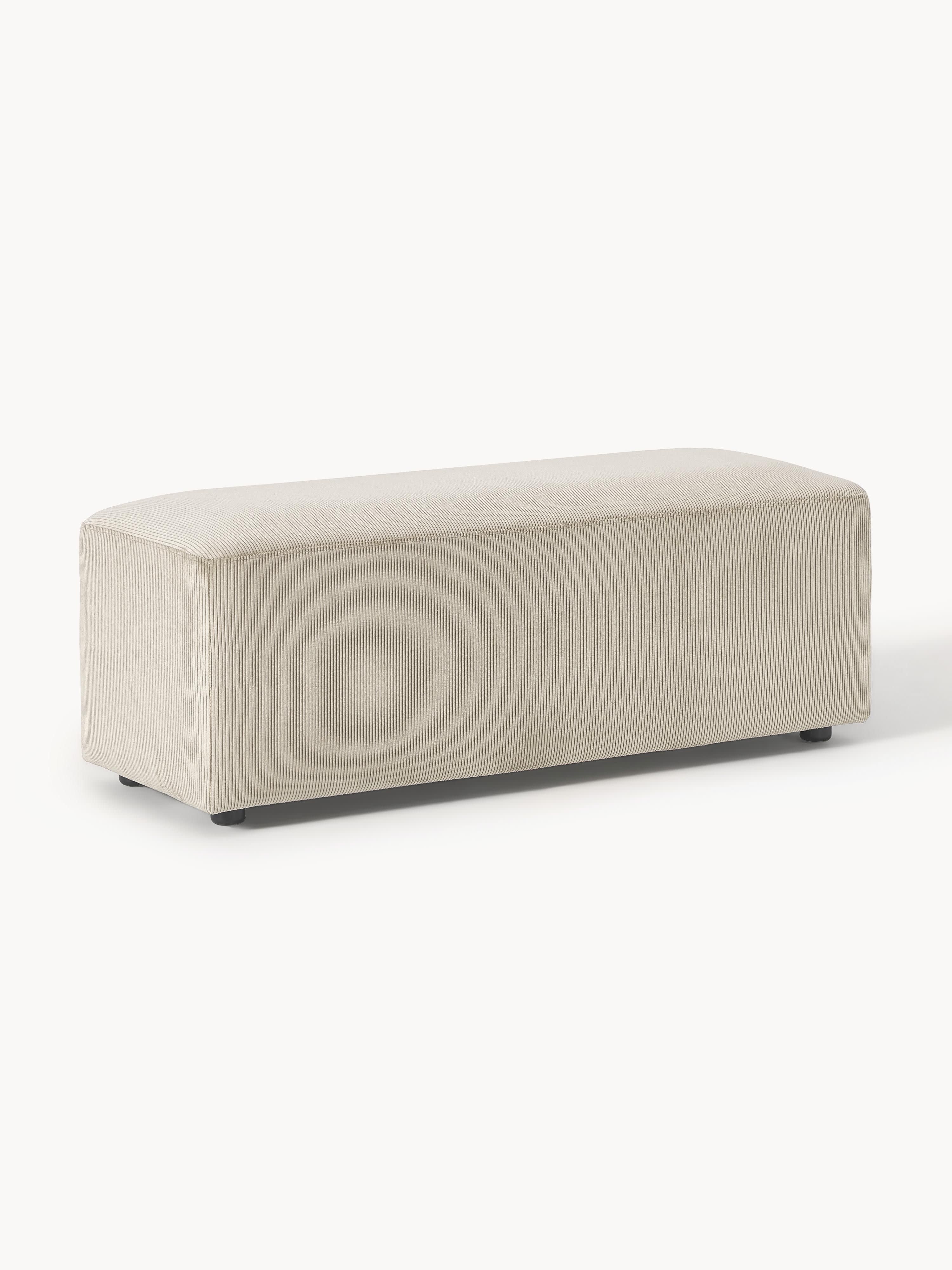 Melva XL Corduroy Ottoman, W 116 x D 42 cm