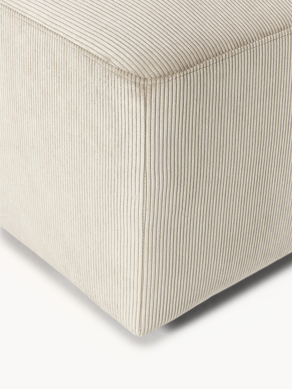 Melva XL Corduroy Ottoman, W 116 x D 42 cm