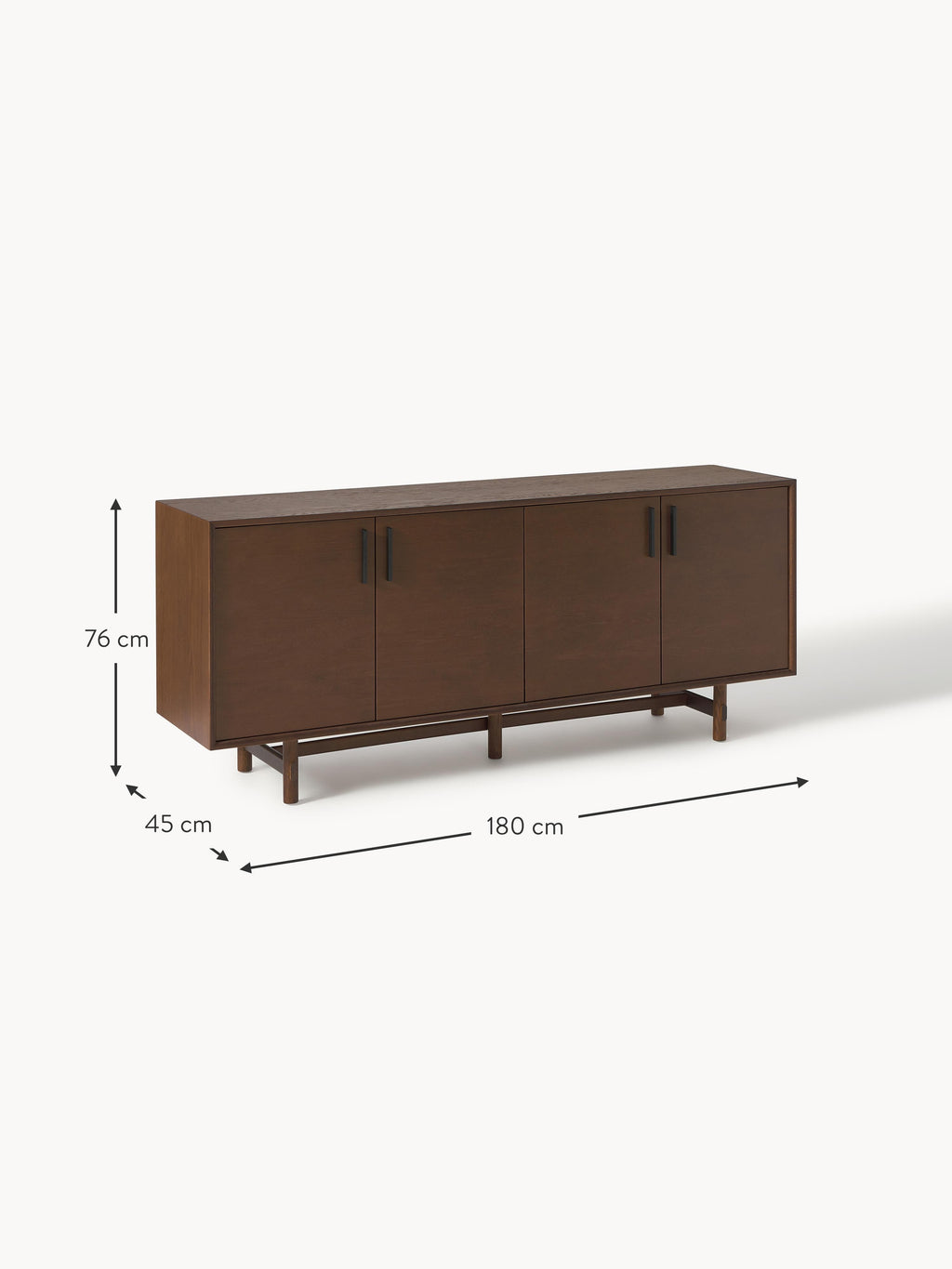Diana Oak Wood Sideboard