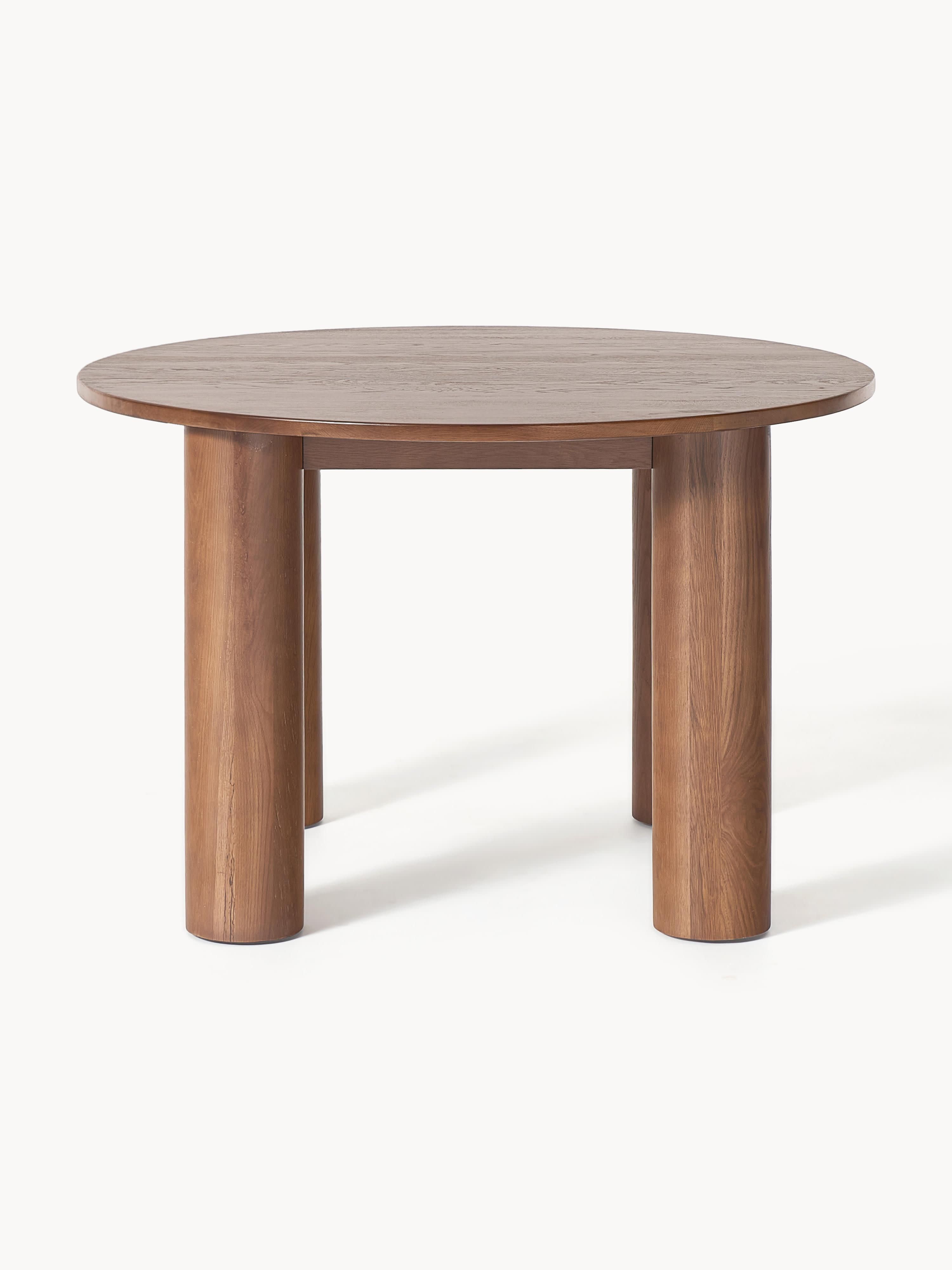 Ohana Round Oak Wood Dining Table, Ø 120 cm