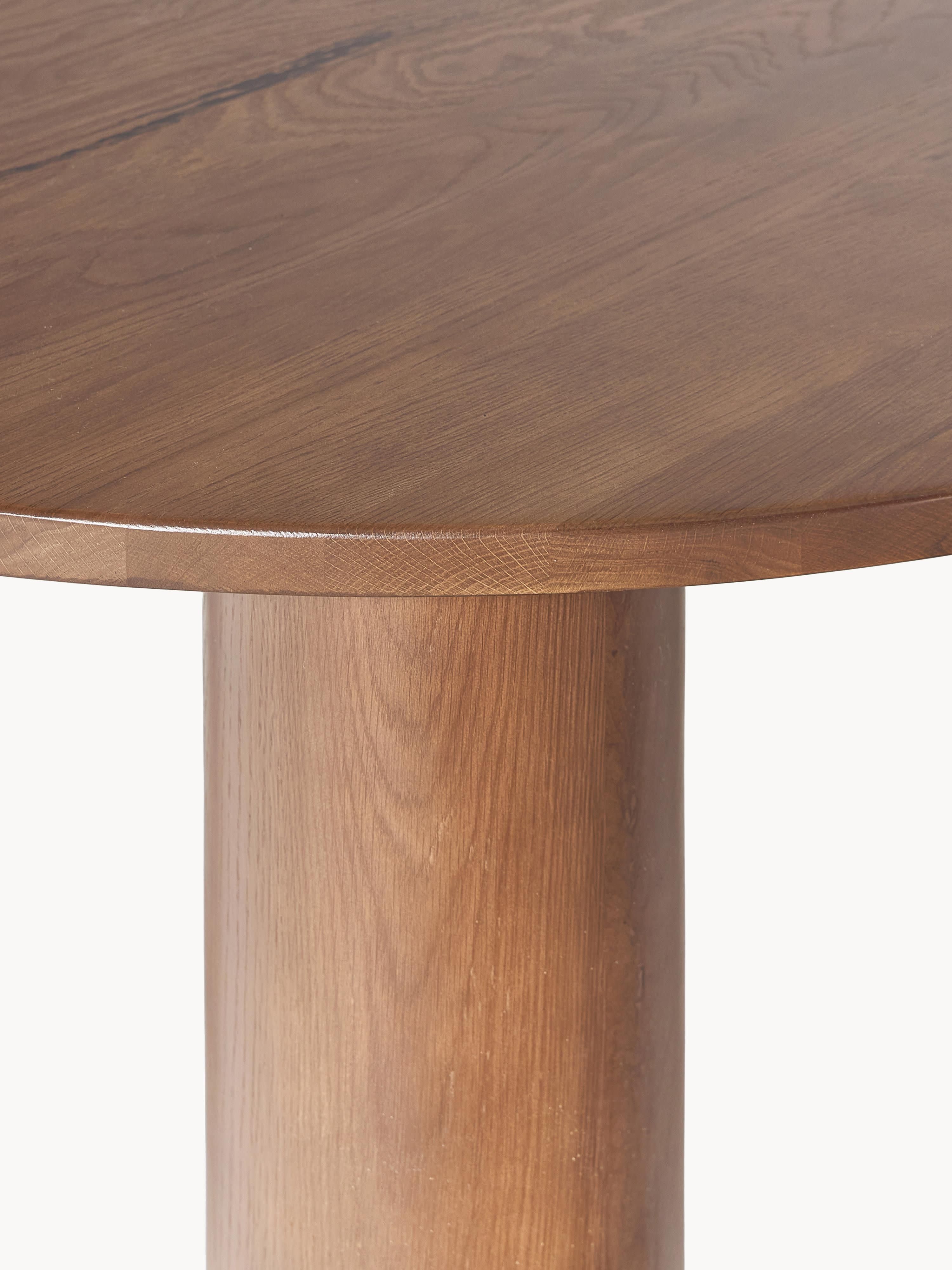 Ohana Round Oak Wood Dining Table, Ø 120 cm