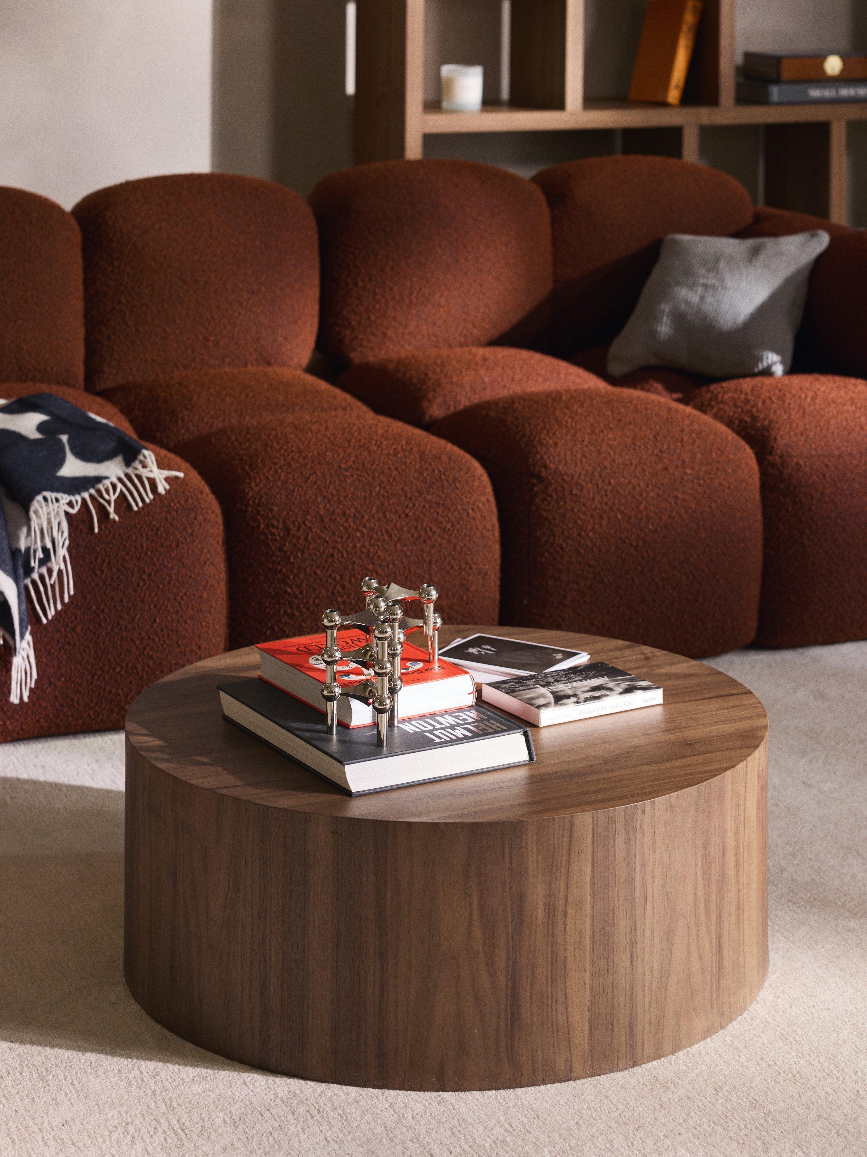 Dan Round Wooden Coffee Table
