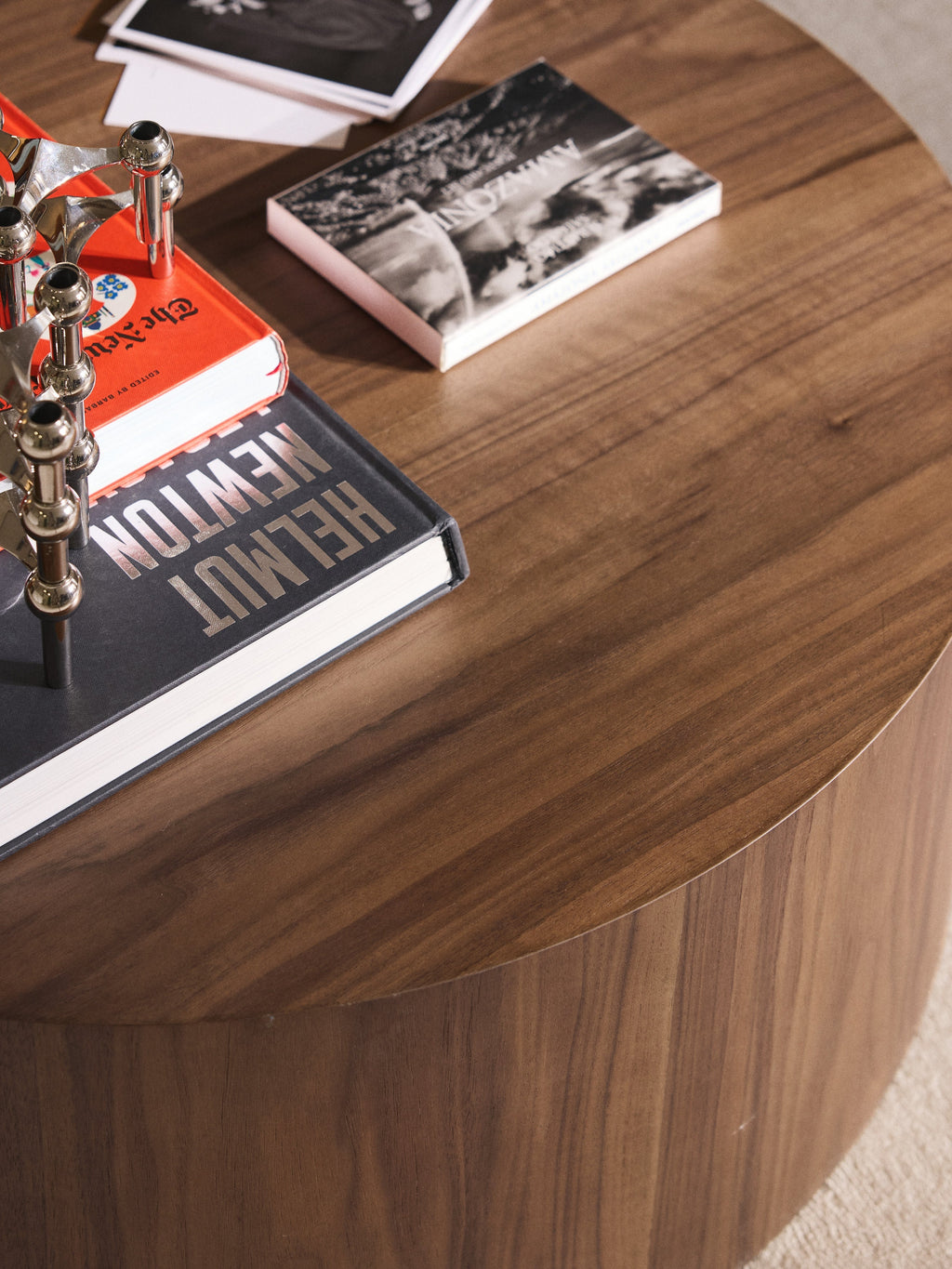 Dan Round Wooden Coffee Table