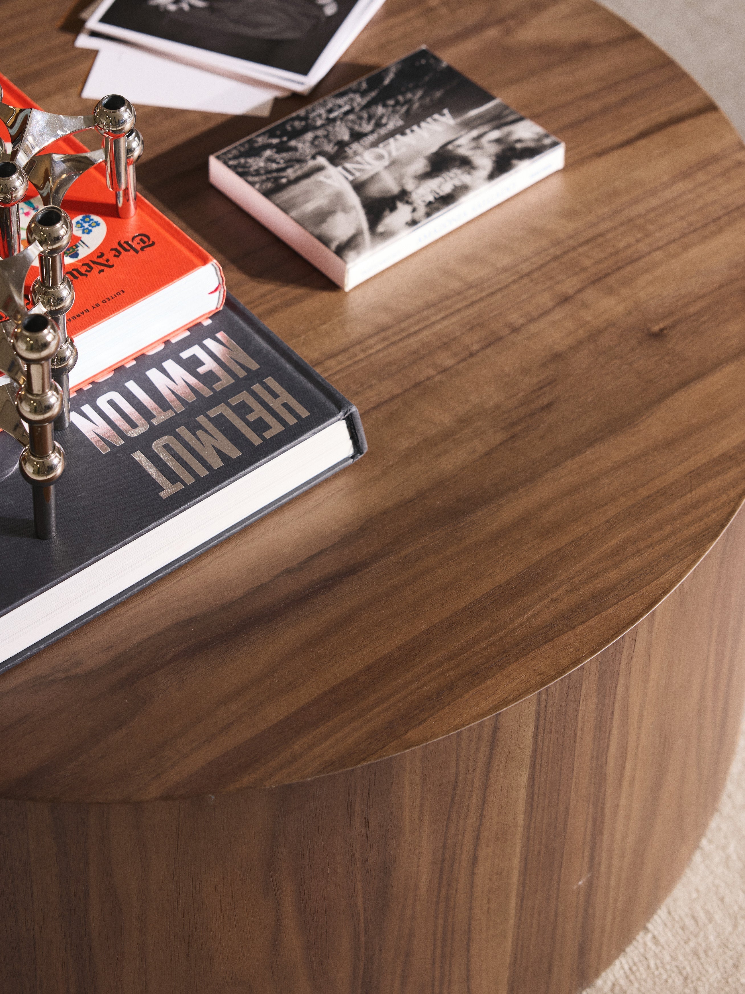Dan Round Wooden Coffee Table