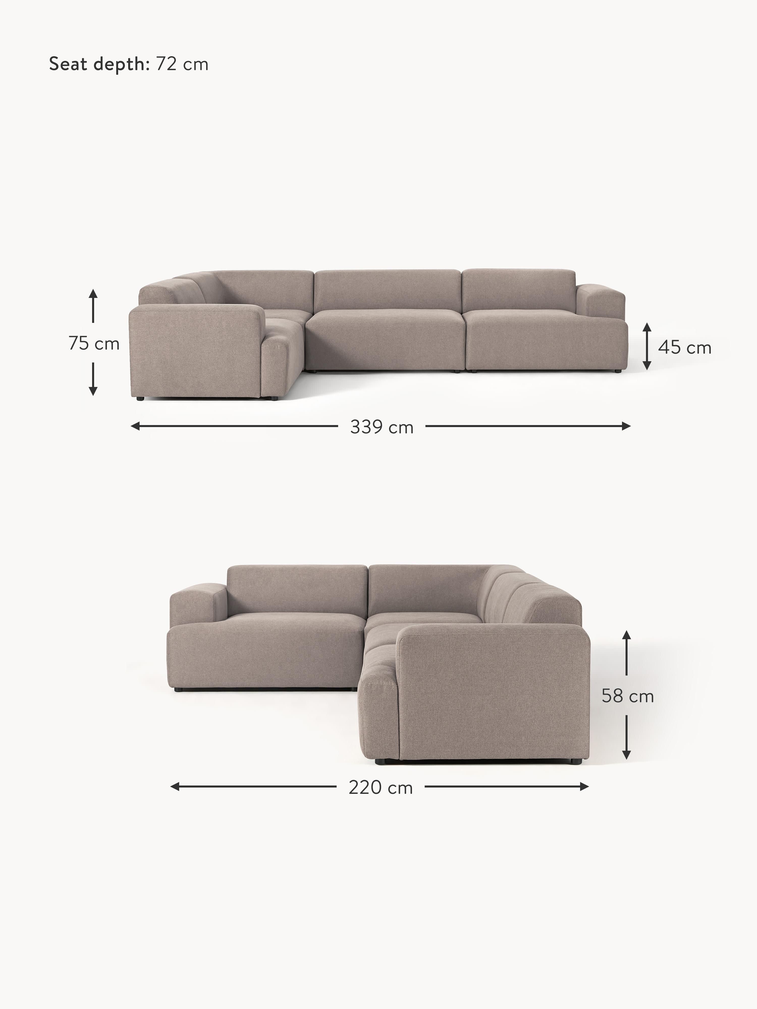 Melva Large Corner Sofa (4-seater)