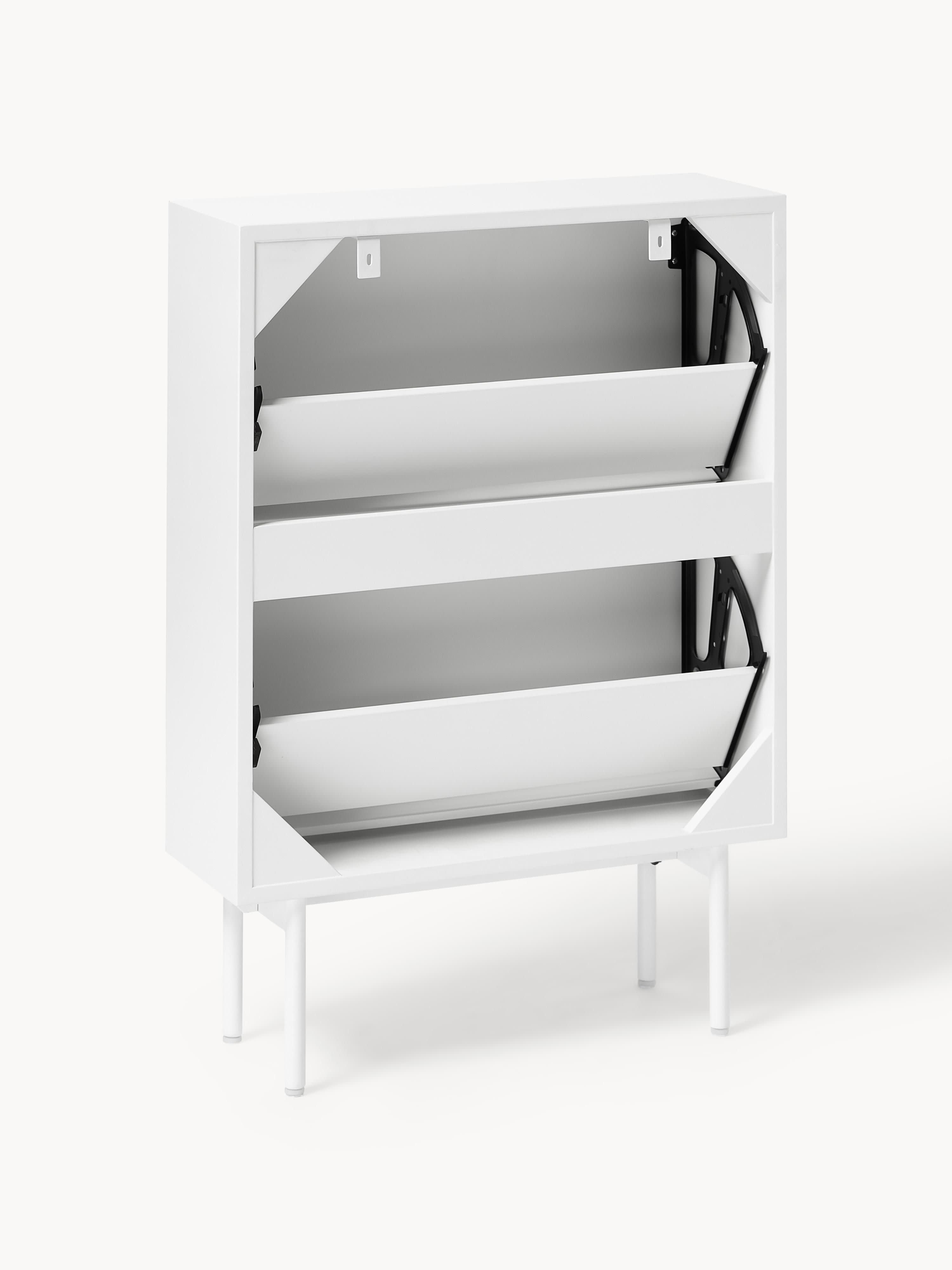 Elona Wooden Shoe Cupboard with Folding Shelves