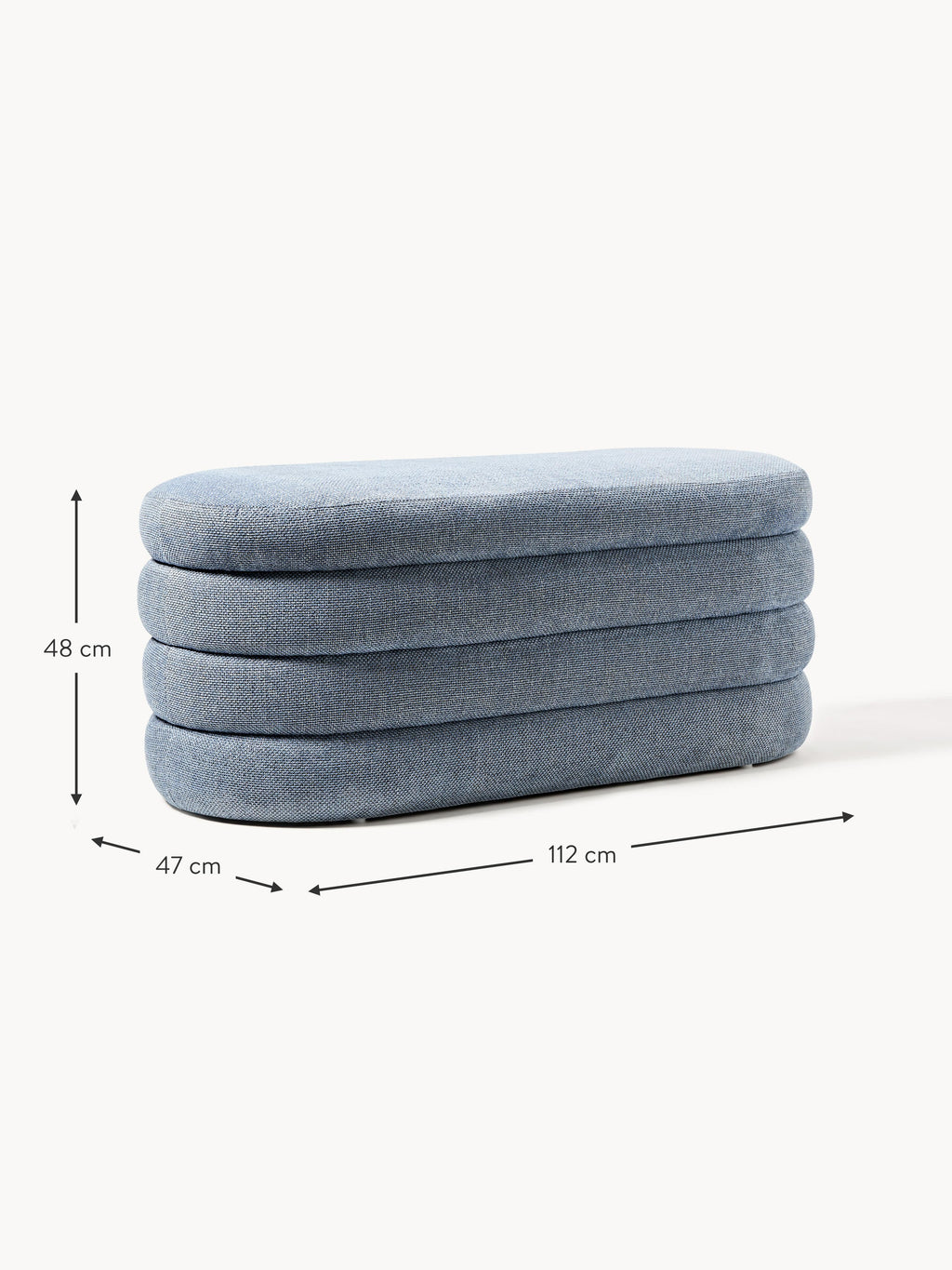 Alto Upholstered Bench with Storage Space