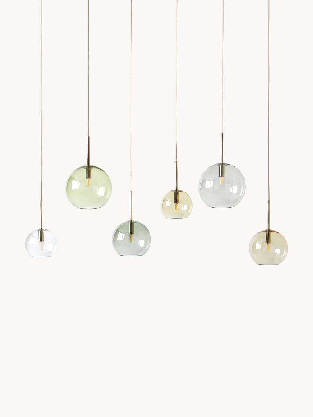 Gallery image 1 - Large Glass Ball Pendant Light Raquel