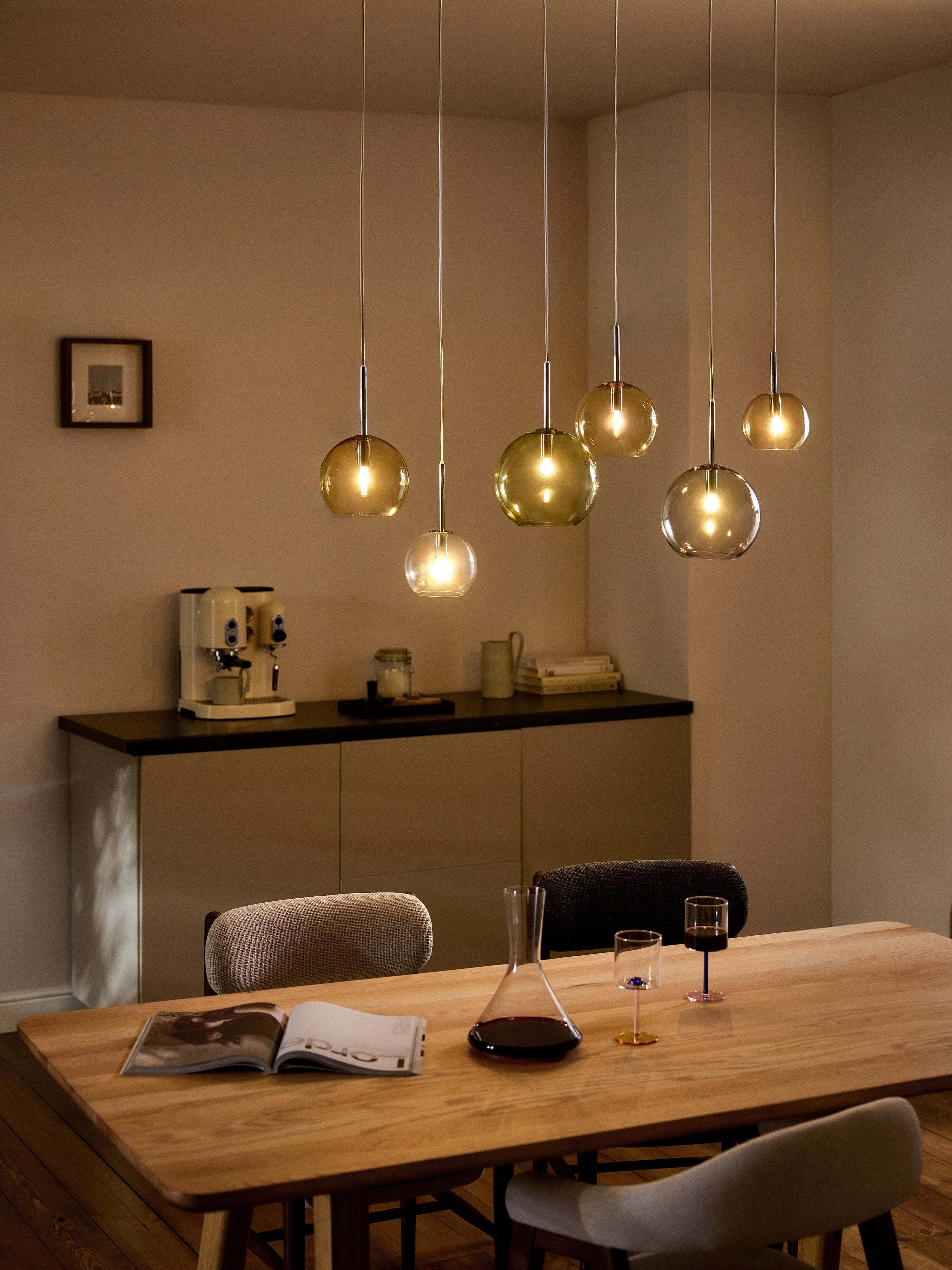Raquel Large Glass Ball Pendant Light