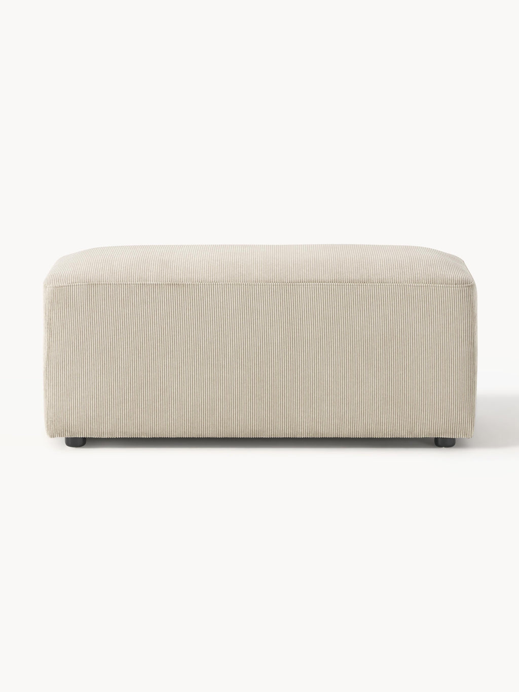 Melva Corduroy Ottoman, W 99 x D 42 cm