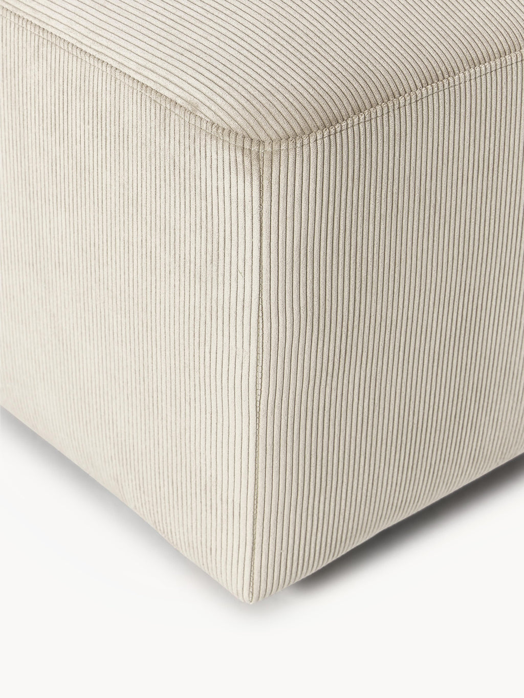 Melva Corduroy Ottoman, W 99 x D 42 cm