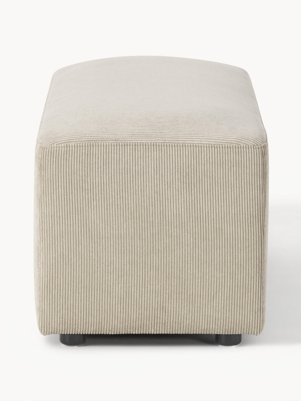 Melva Corduroy Ottoman, W 99 x D 42 cm