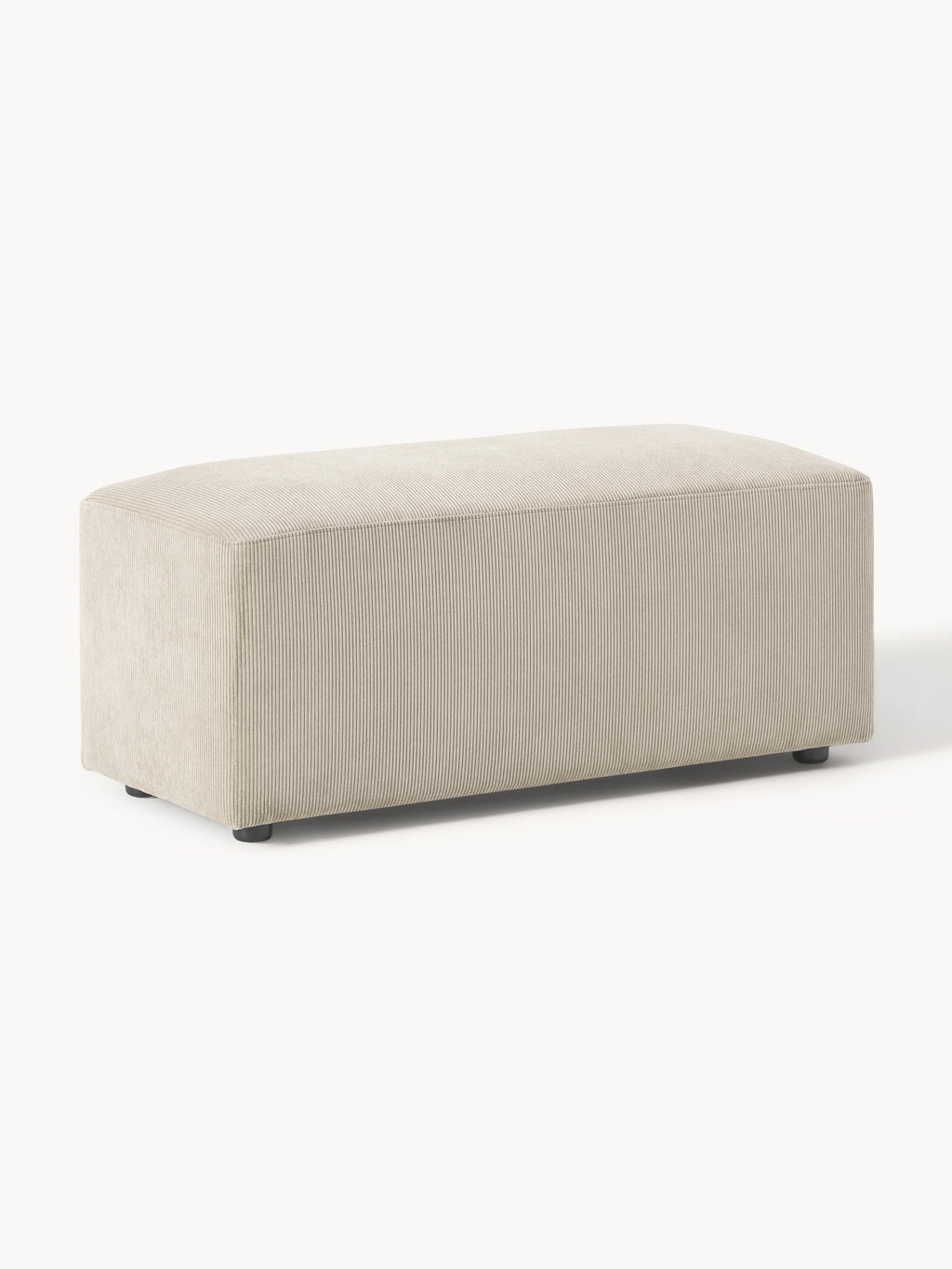 Gallery image 1 - Corduroy Ottoman Melva, W 99 x D 42 cm