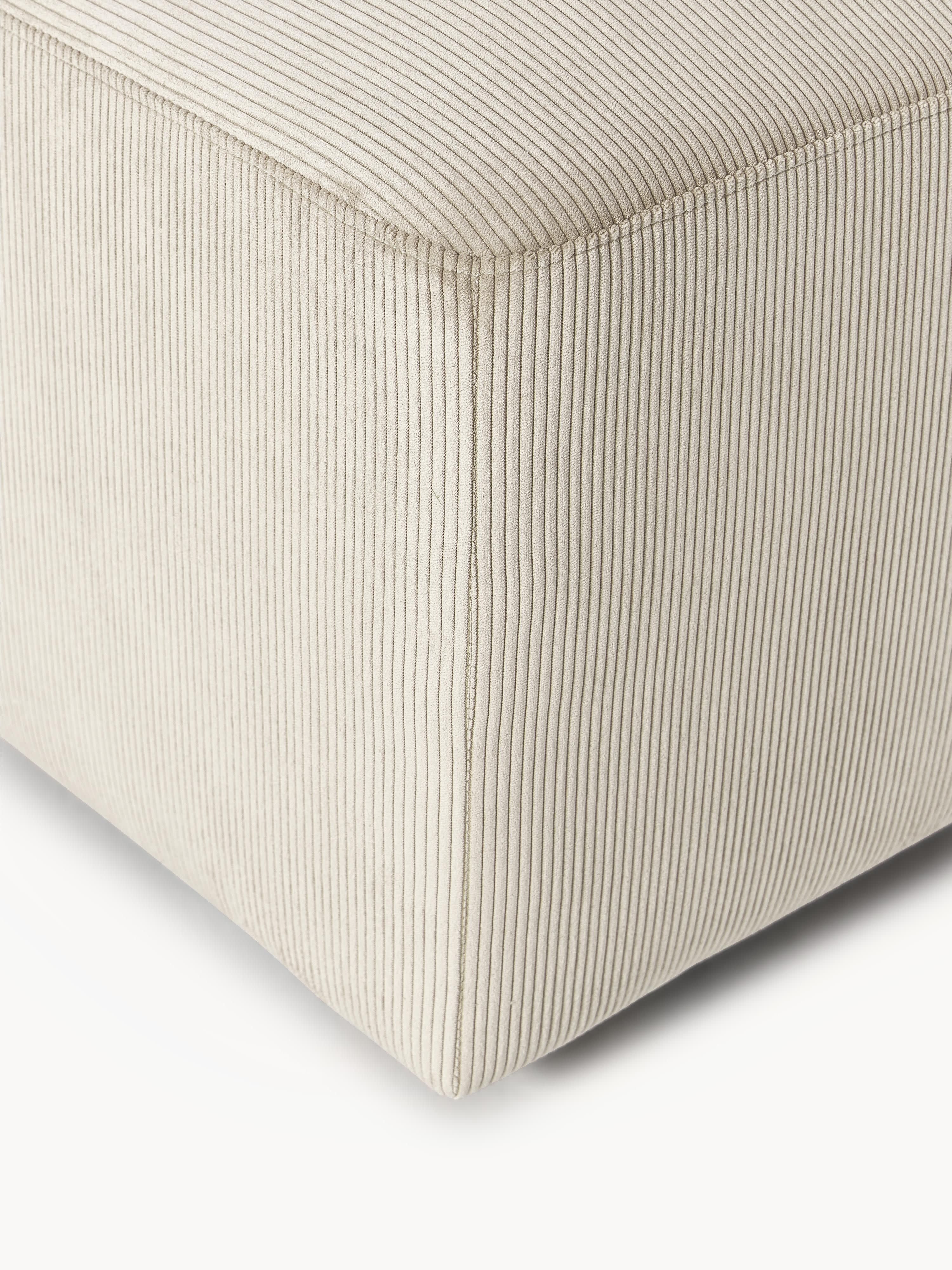 Melva Corduroy Ottoman, W 99 x D 42 cm