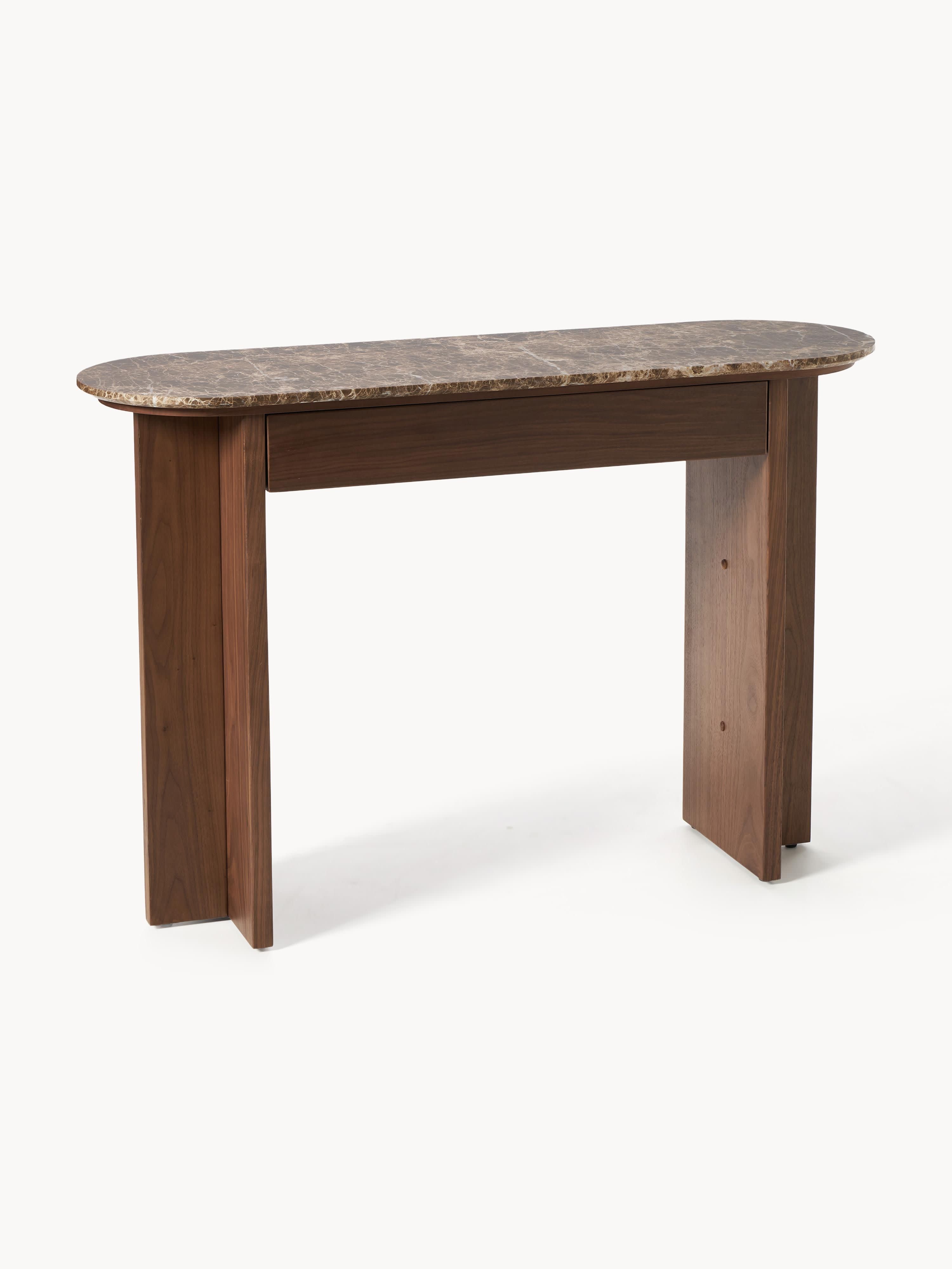 Gallery image 1 - Wooden Console Table Zumi with Marble Top
