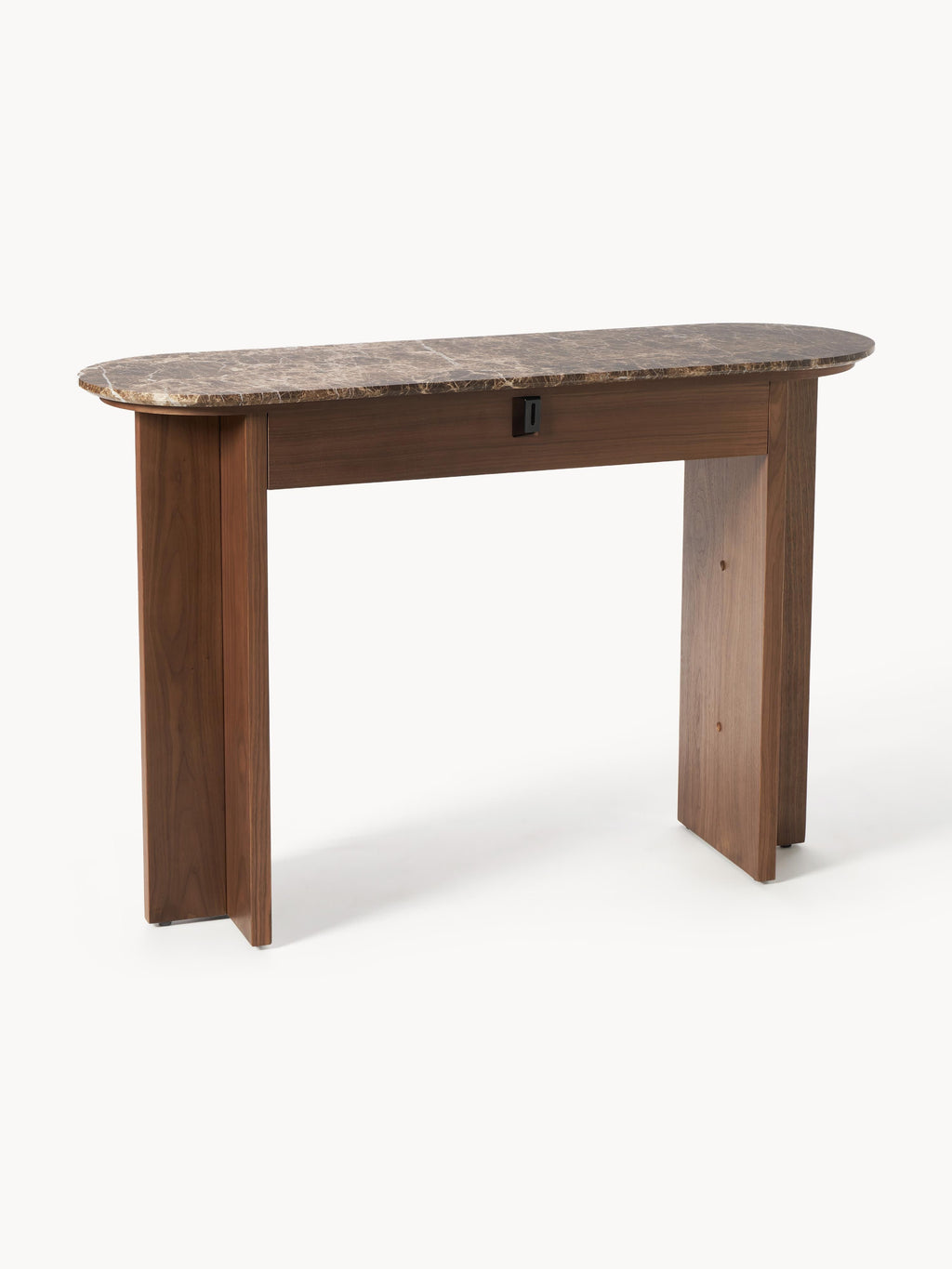 Zumi Wooden Console Table with Marble Top