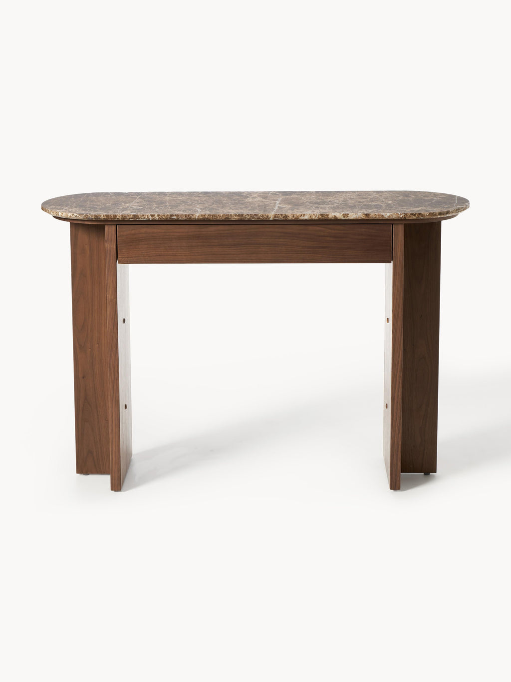 Zumi Wooden Console Table with Marble Top