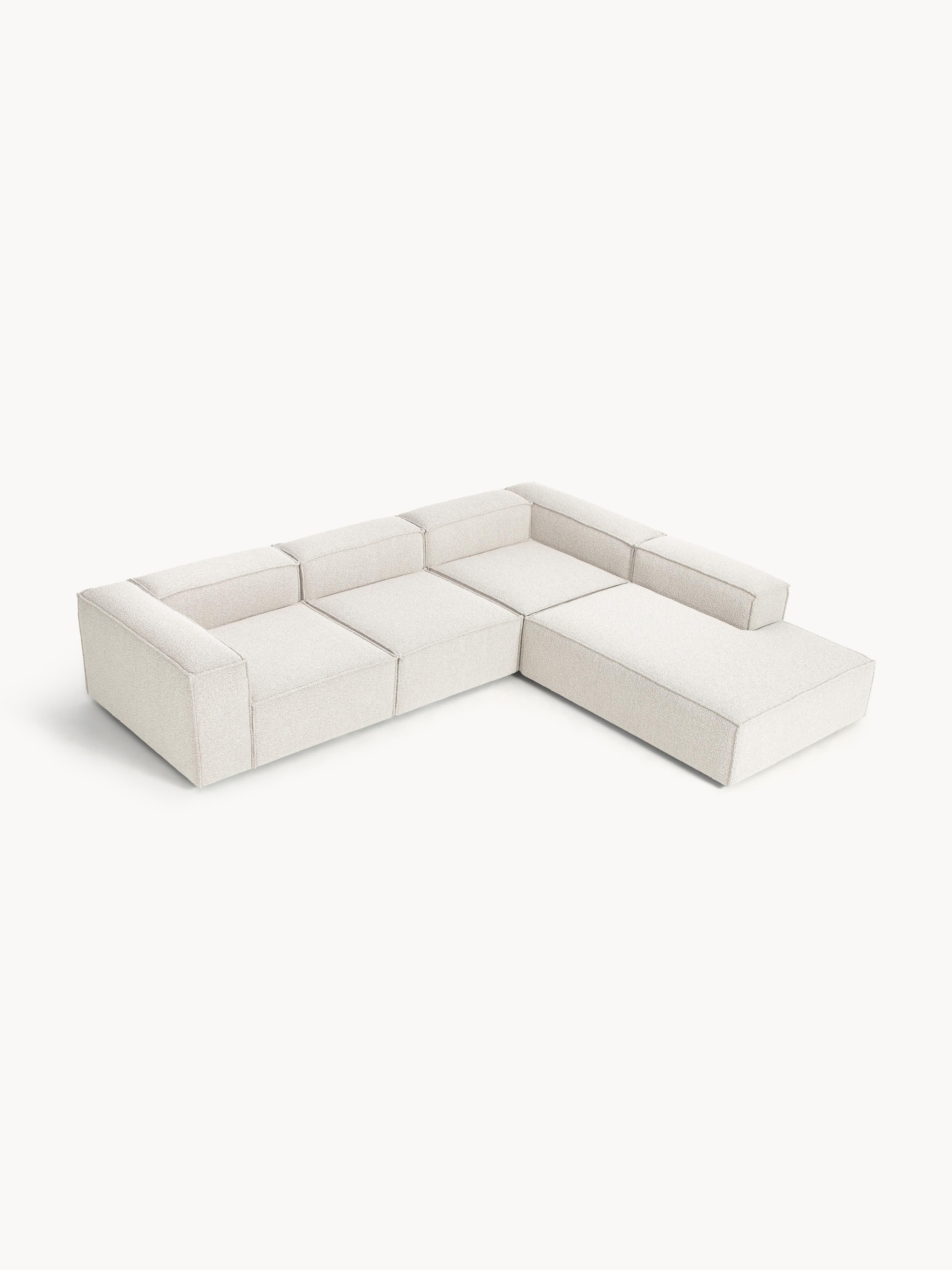 Lennon Bouclé Modular Corner Sofa (4-seater)