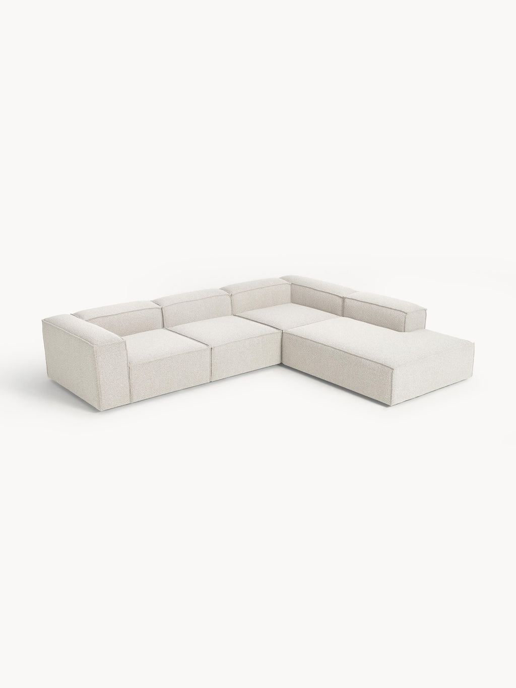 Lennon Bouclé Modular Corner Sofa (4-seater)