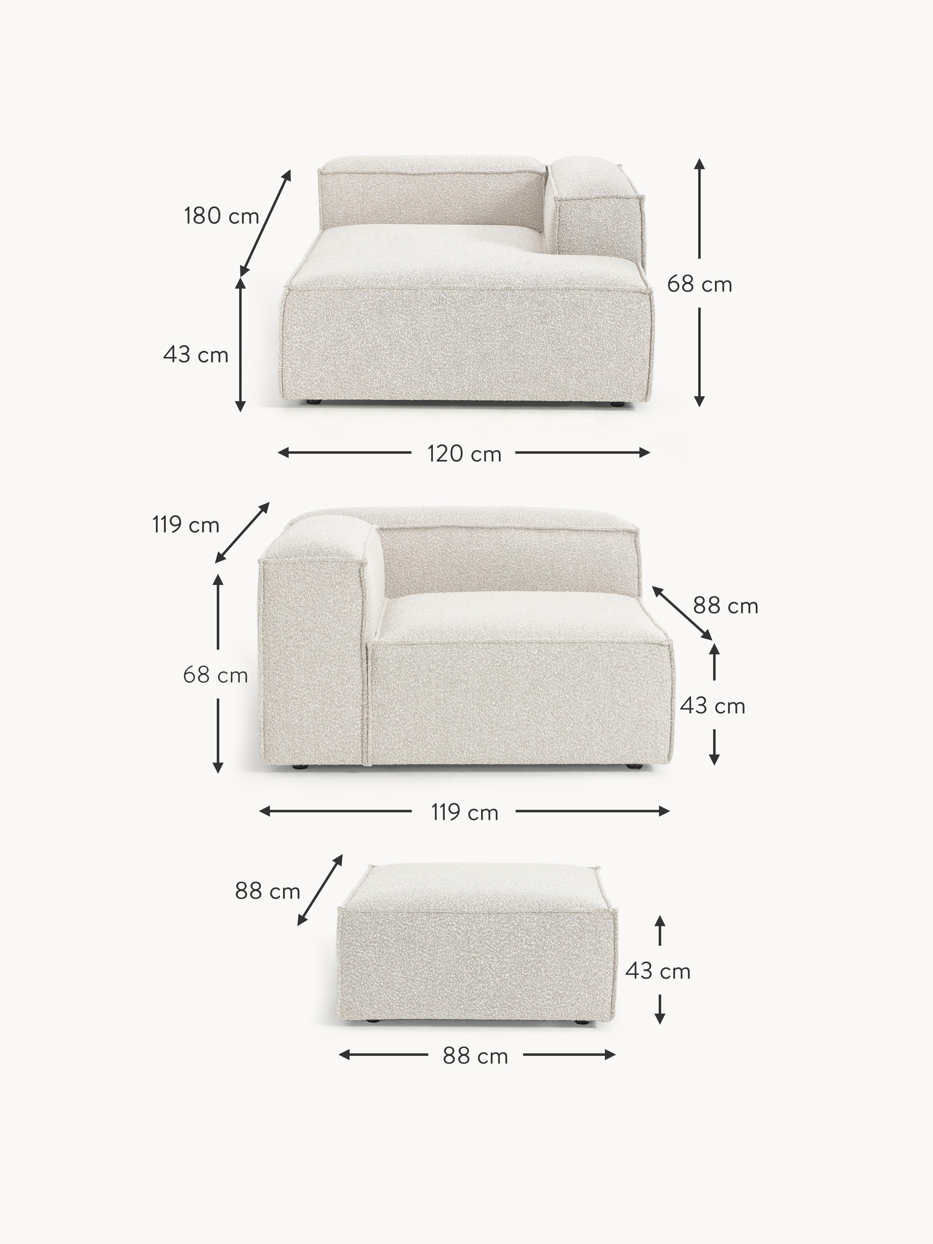 Lennon Bouclé Modular Corner Sofa (4-seater)