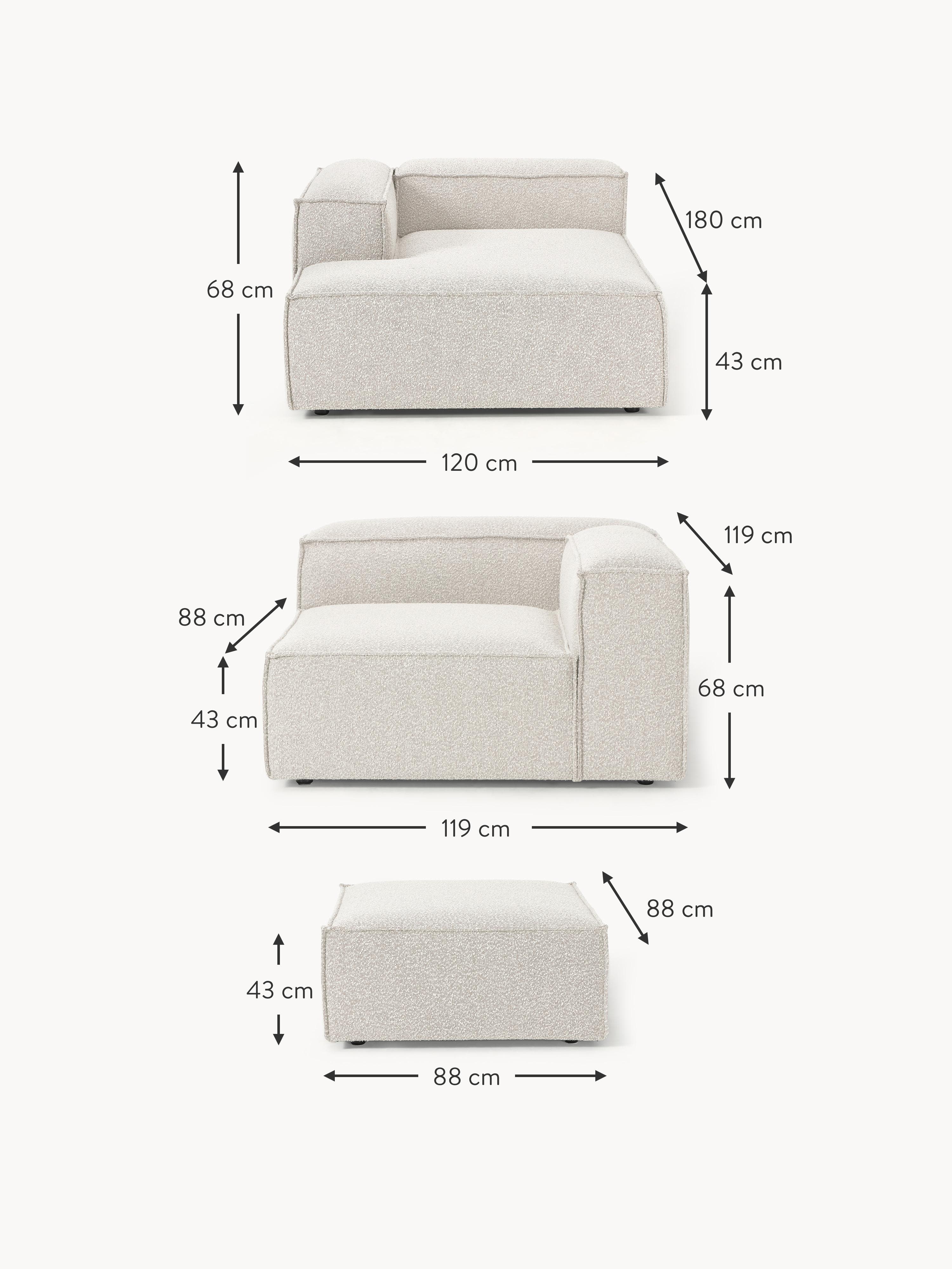 Lennon Bouclé Modular Corner Sofa (4-seater)