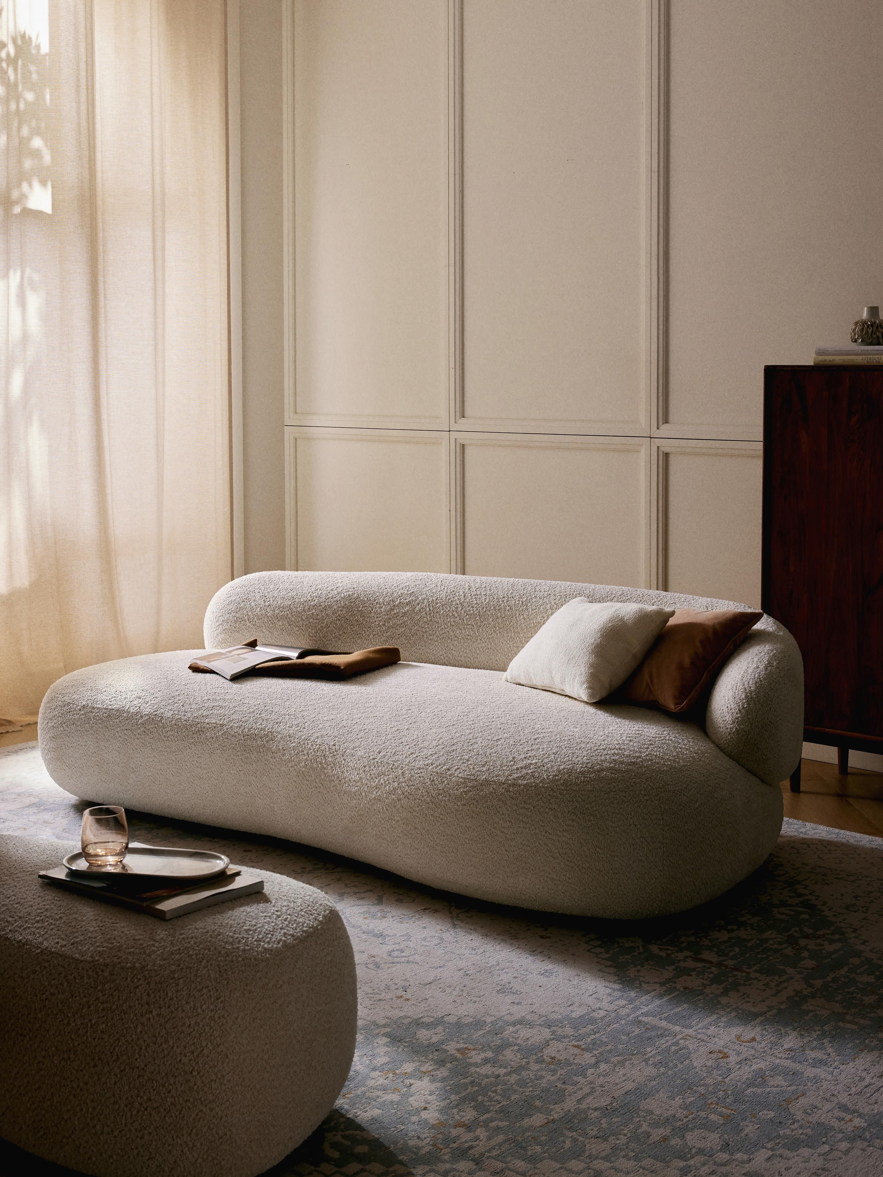 Alba Teddy Bouclé Sofa (3-seater)