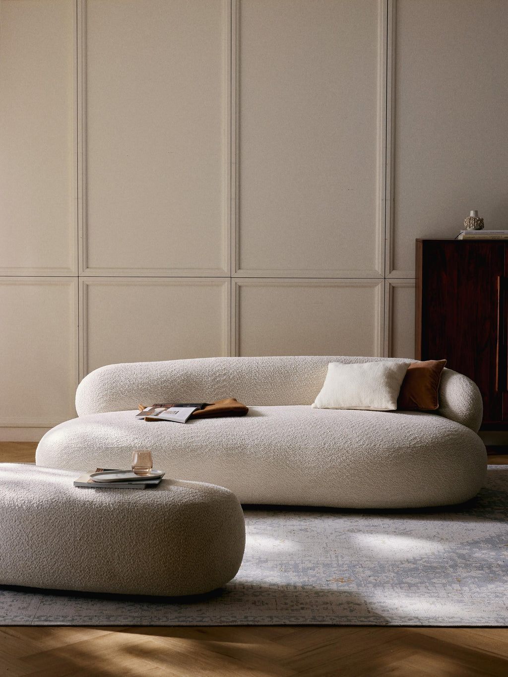 Alba Teddy Bouclé Sofa (3-seater)