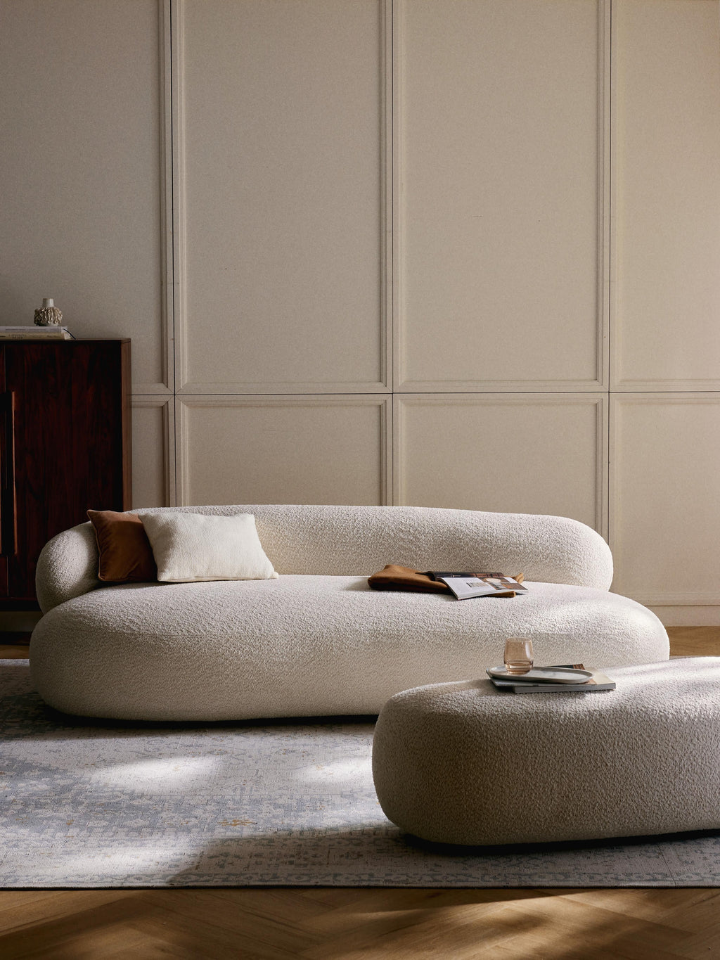 Alba Teddy Bouclé Sofa (3-seater)