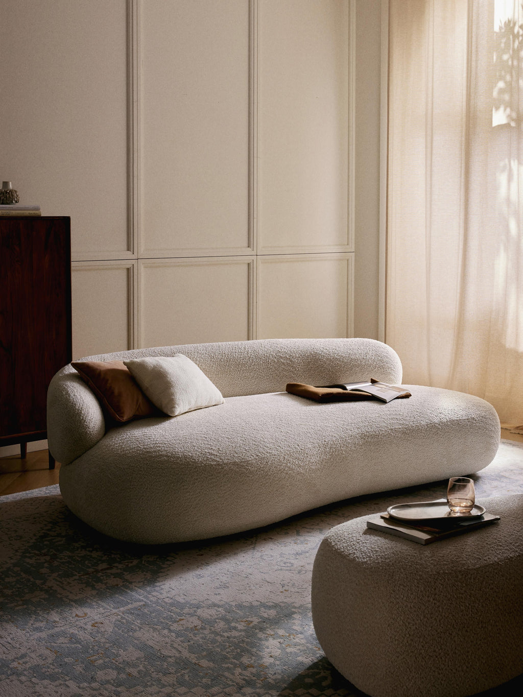 Alba Teddy Bouclé Sofa (3-seater)