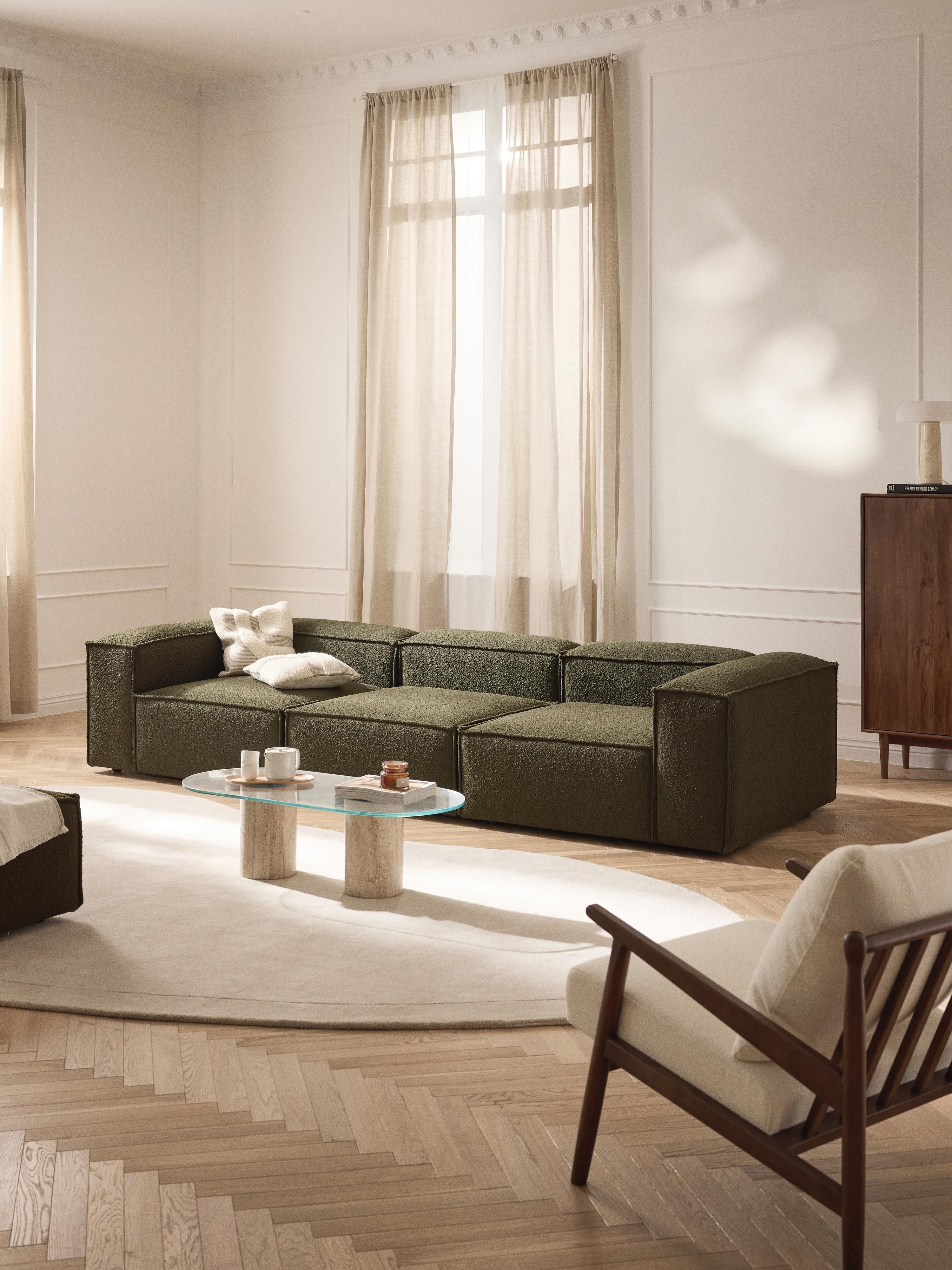 Lennon Bouclé Modular Sofa (4-seater)