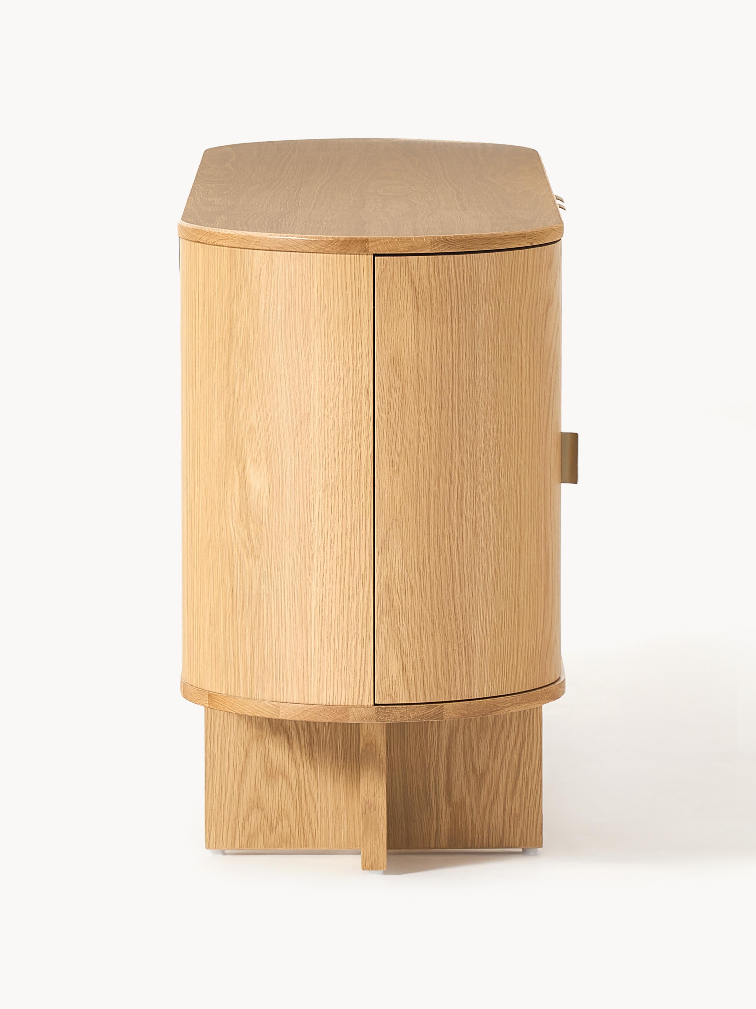 Zumi Wooden Sideboard with Rounded Corners