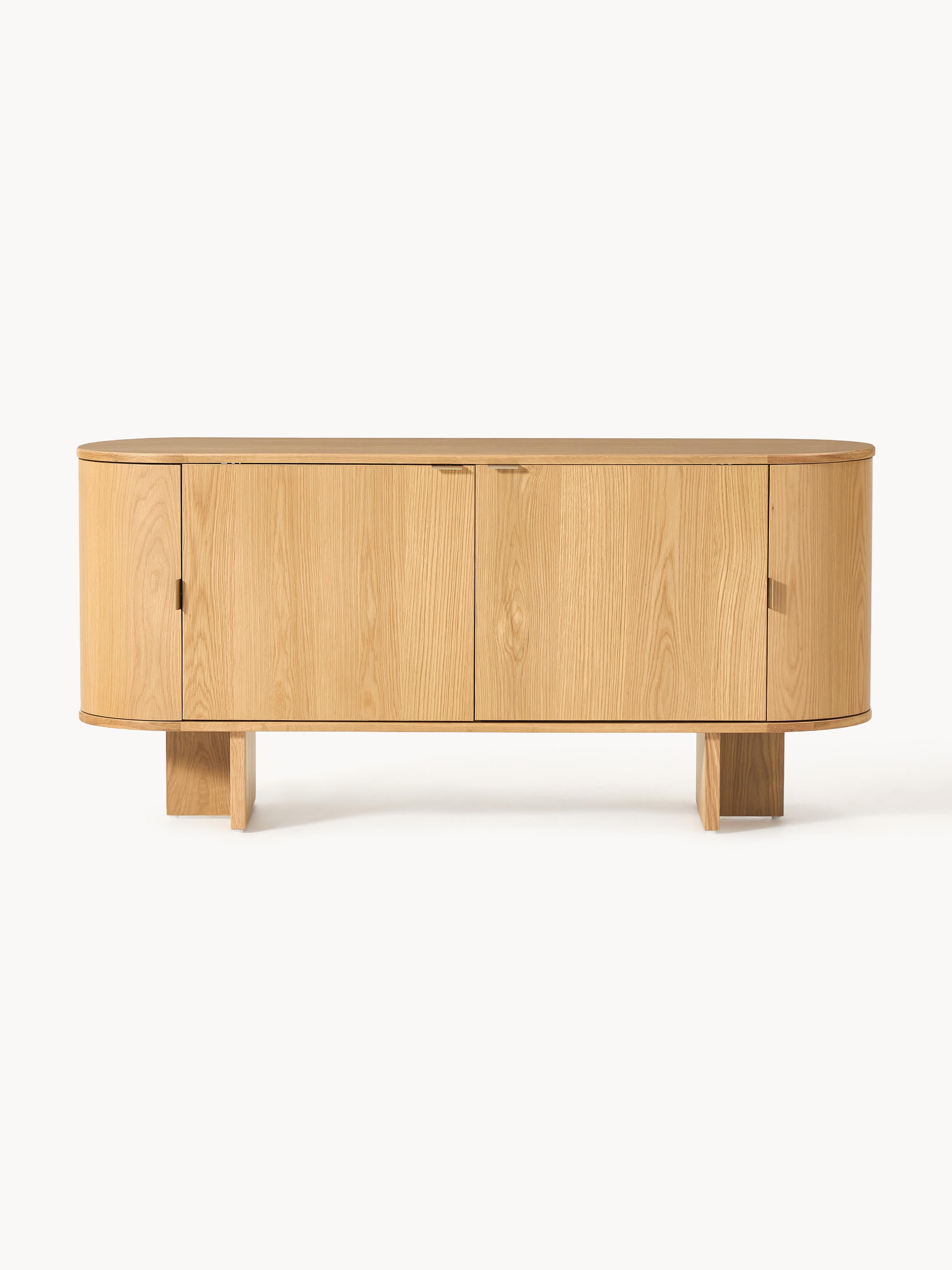 Zumi Wooden Sideboard with Rounded Corners