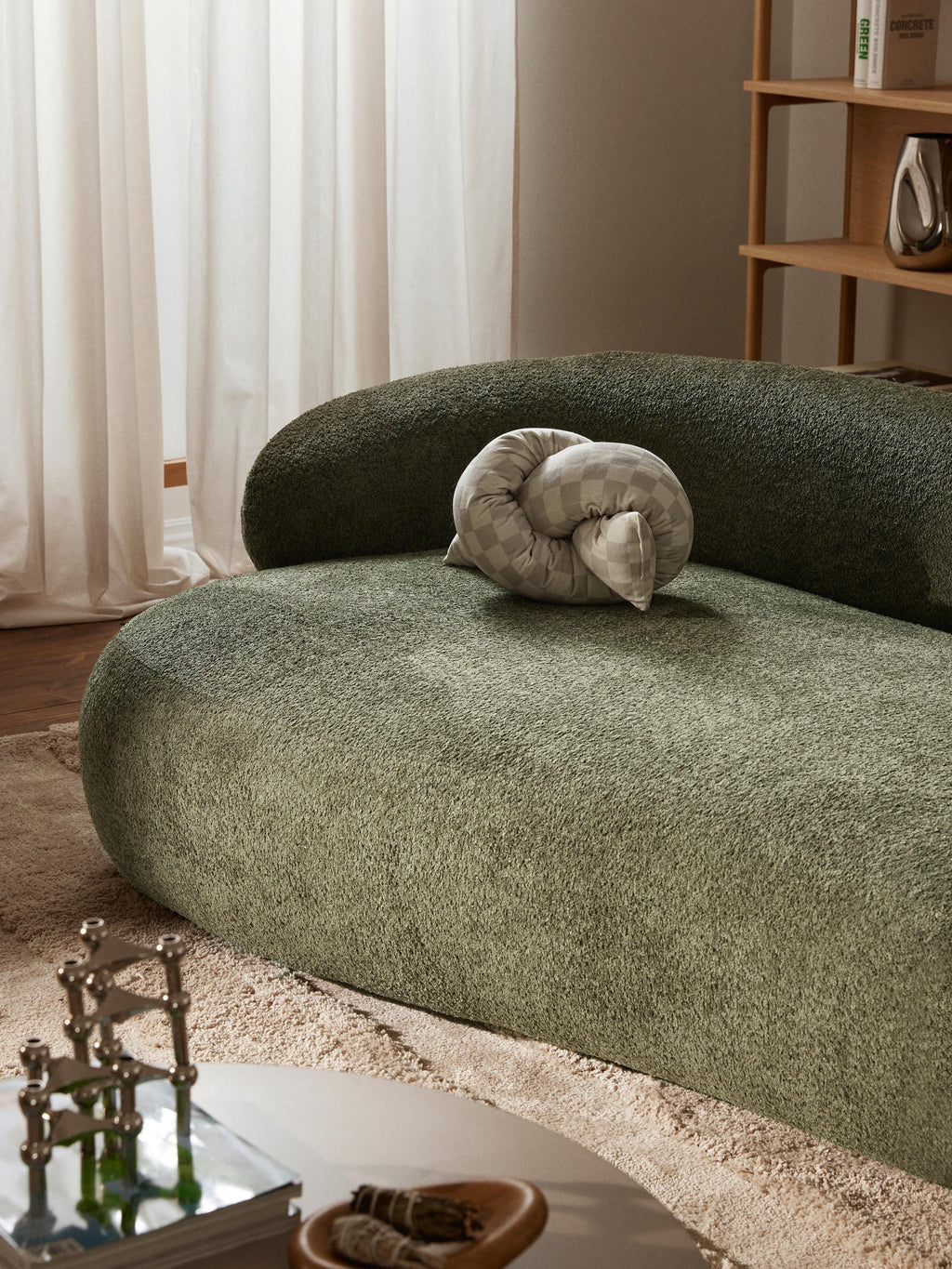 Alba Teddy Bouclé Sofa (4-seater)