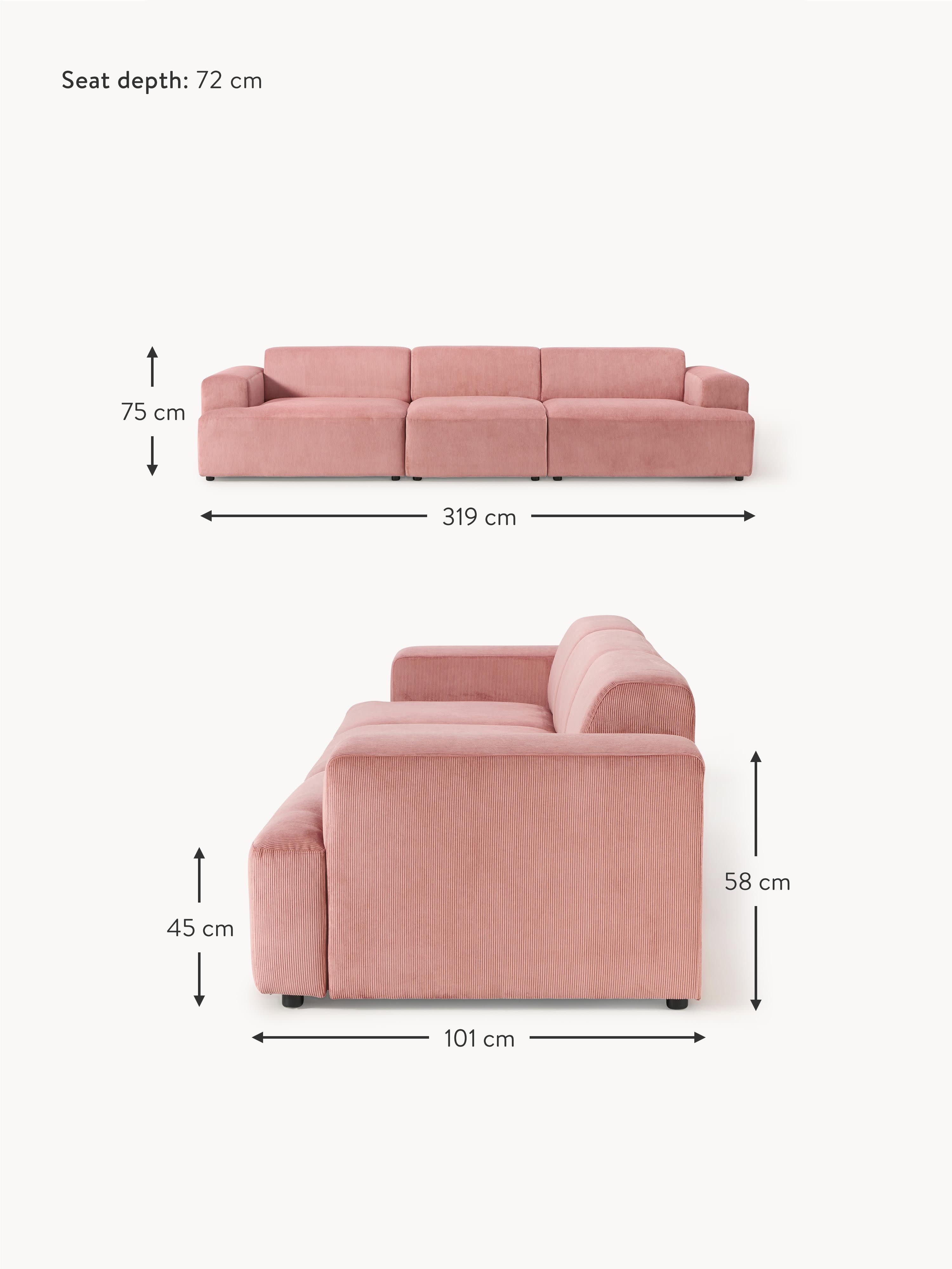 Melva Corduroy Sofa (4-seater)