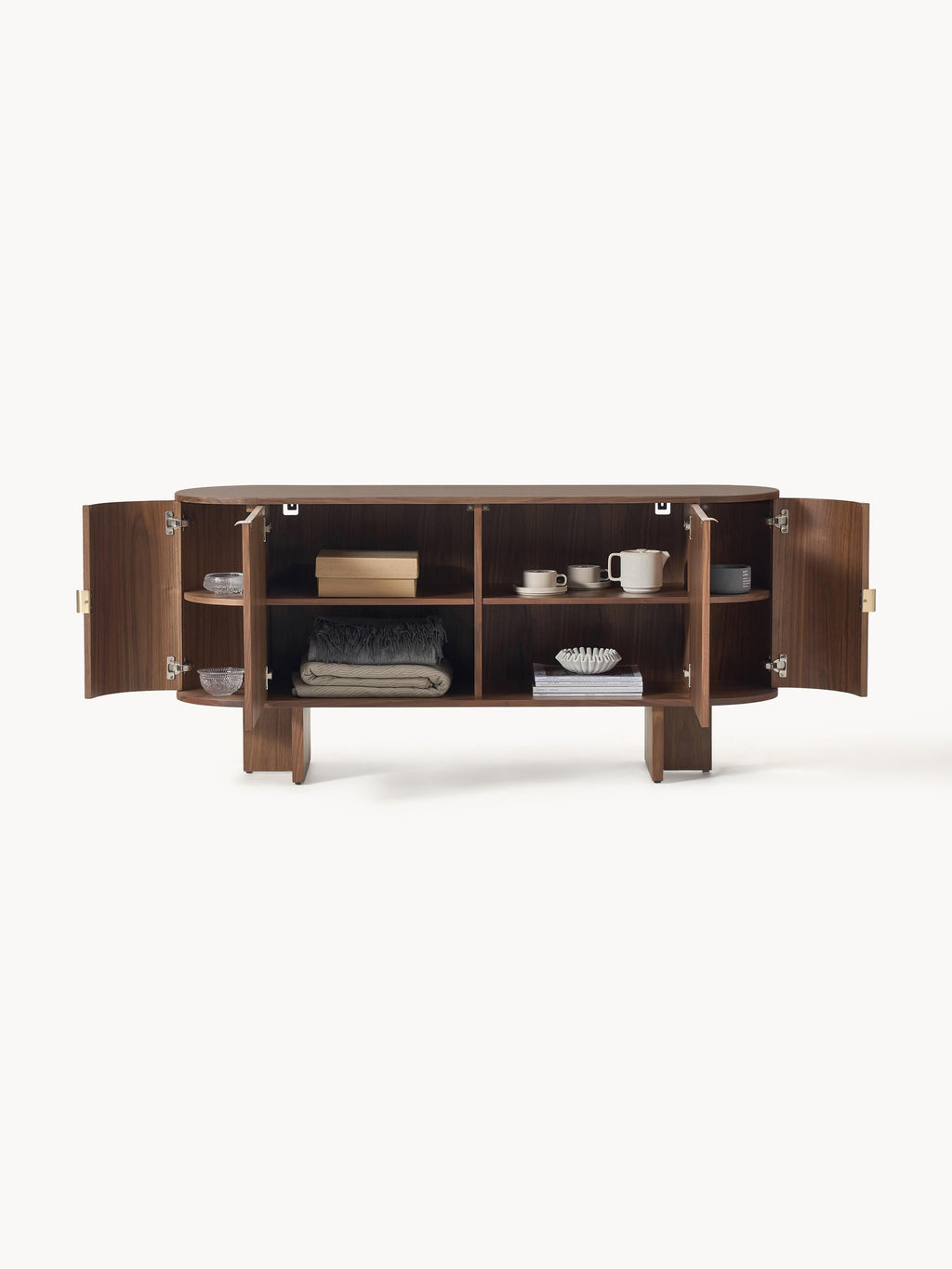 Zumi Wooden Sideboard with Rounded Corners