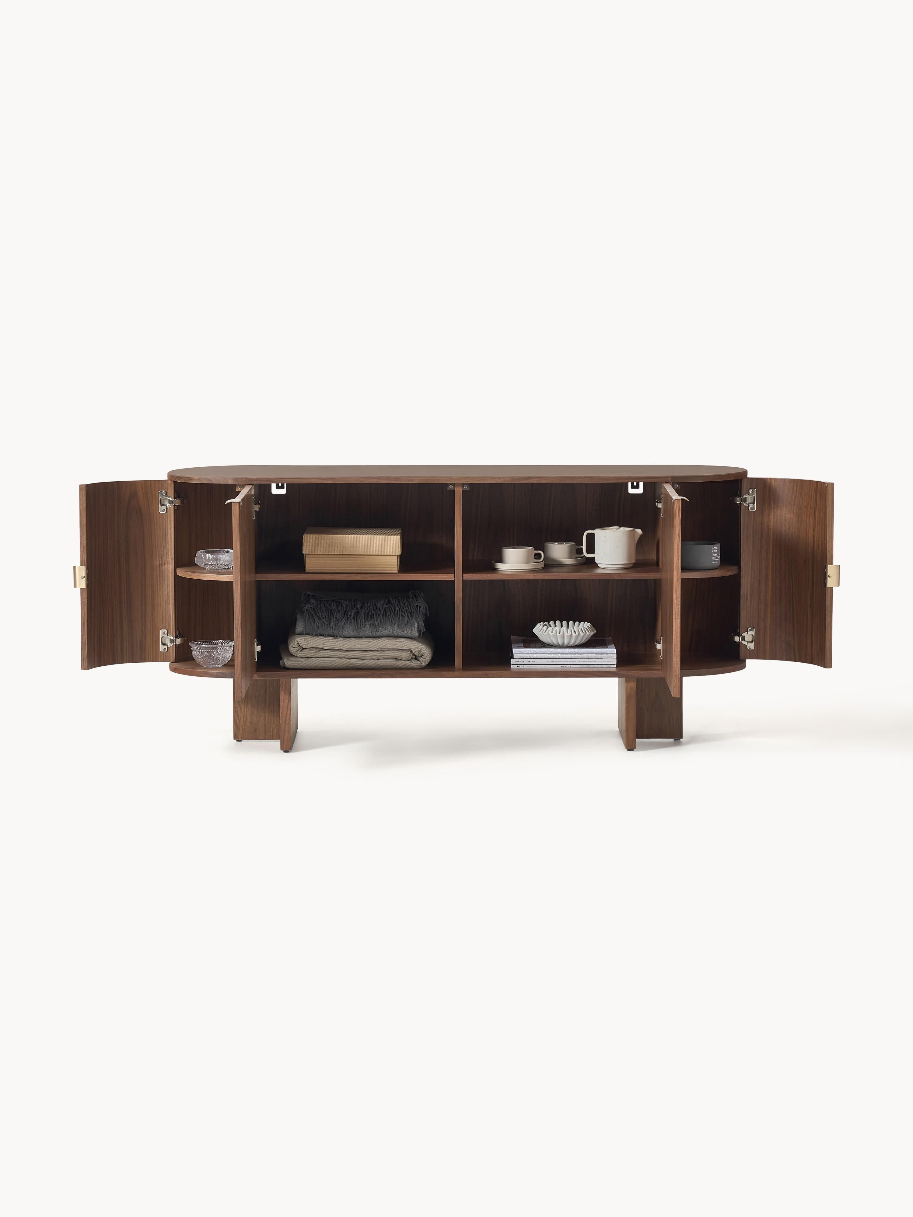 Zumi Wooden Sideboard with Rounded Corners
