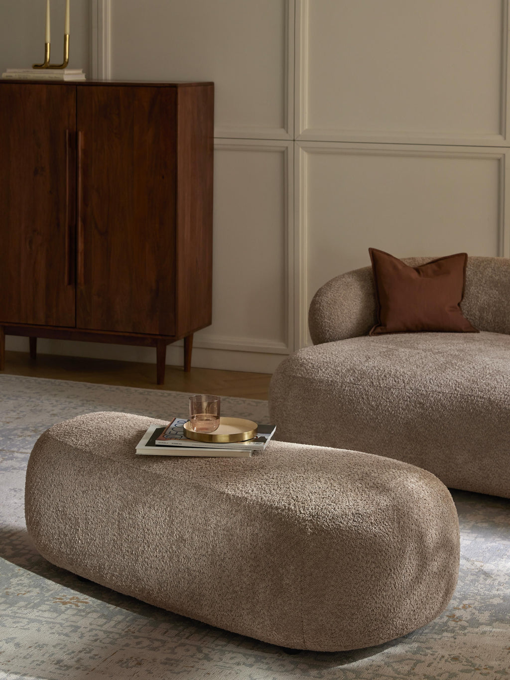 Alba Teddy-Bouclé XL Ottoman