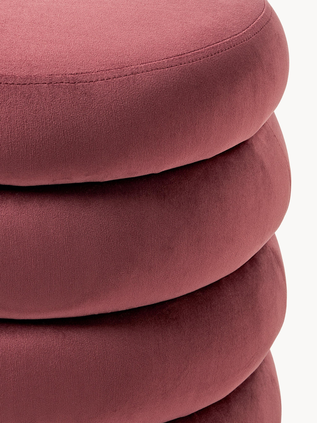 Alto Velvet Upholstered Stool with Storage Space