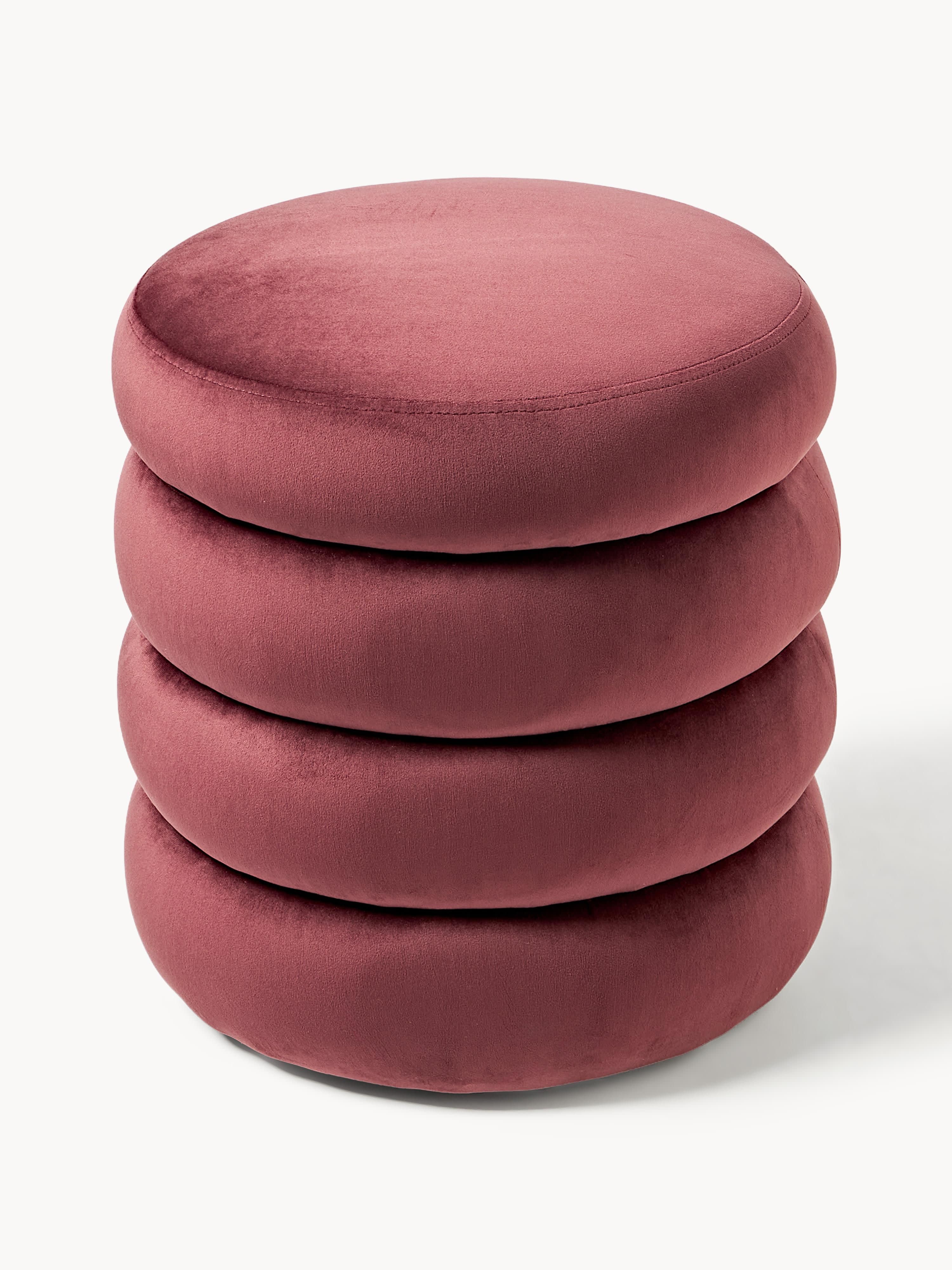 Alto Velvet Upholstered Stool with Storage Space