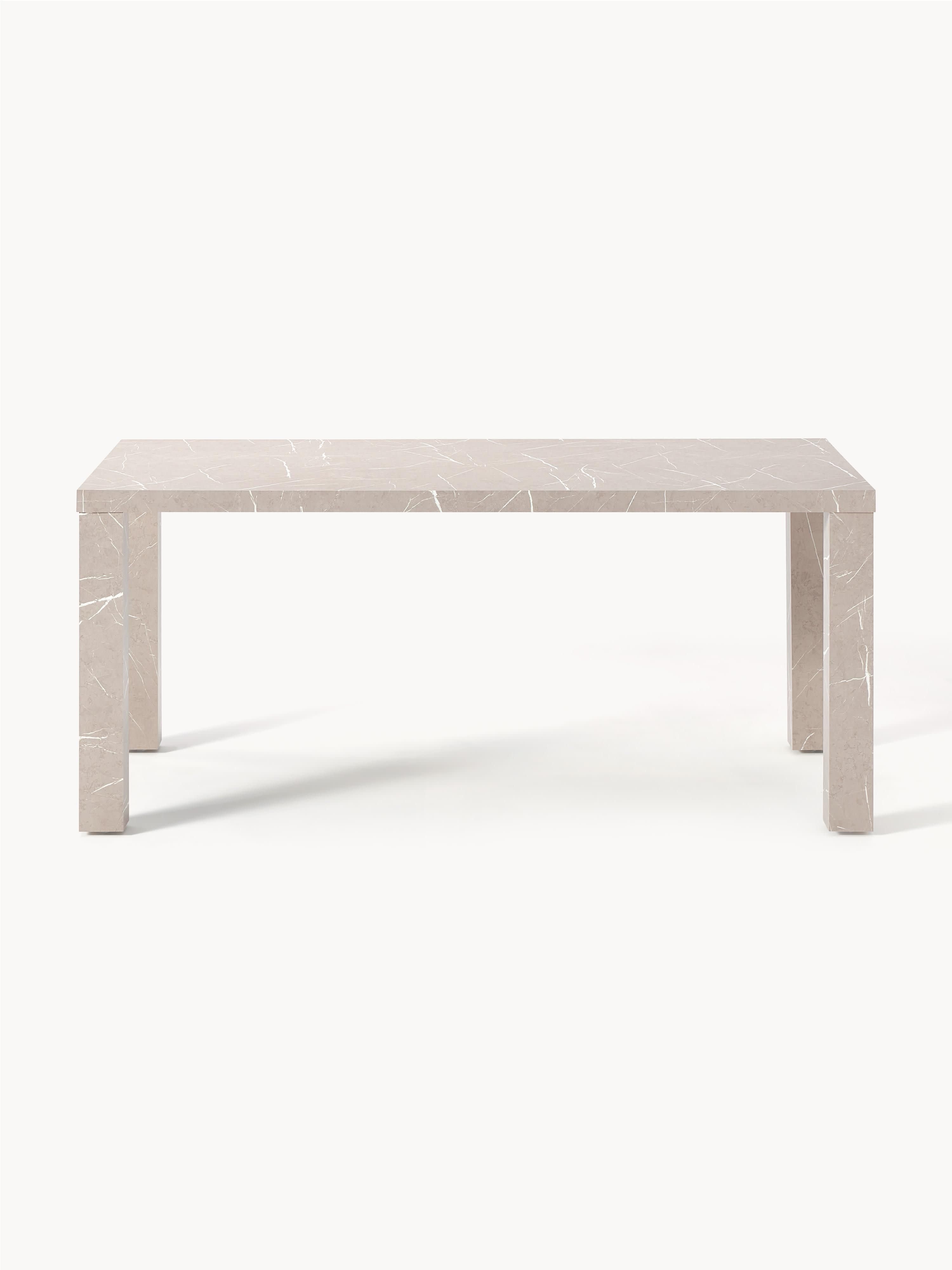 Carl Marble Effect Dining Table, 180 X 90 cm