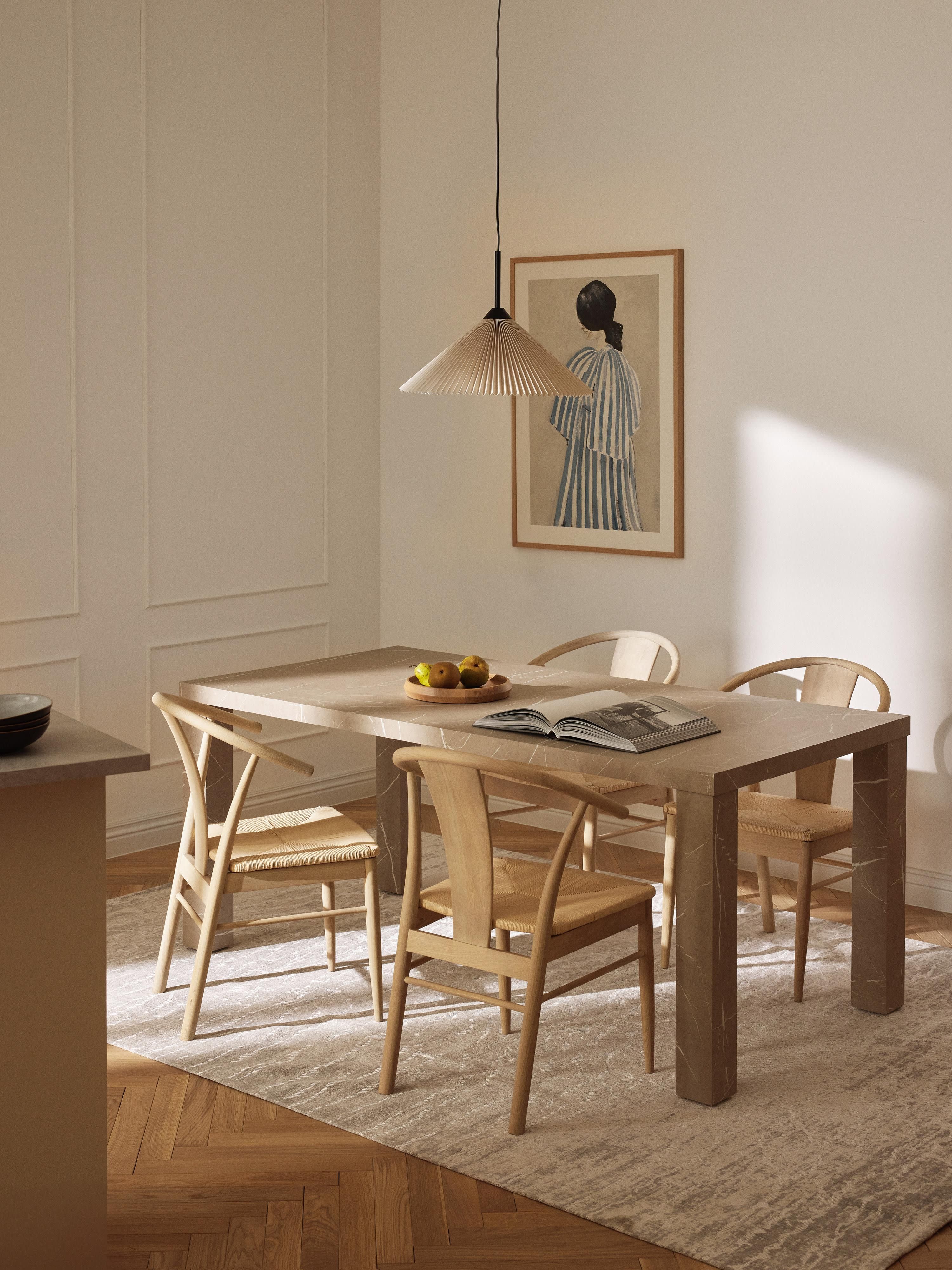 Carl Marble Effect Dining Table, 180 X 90 cm