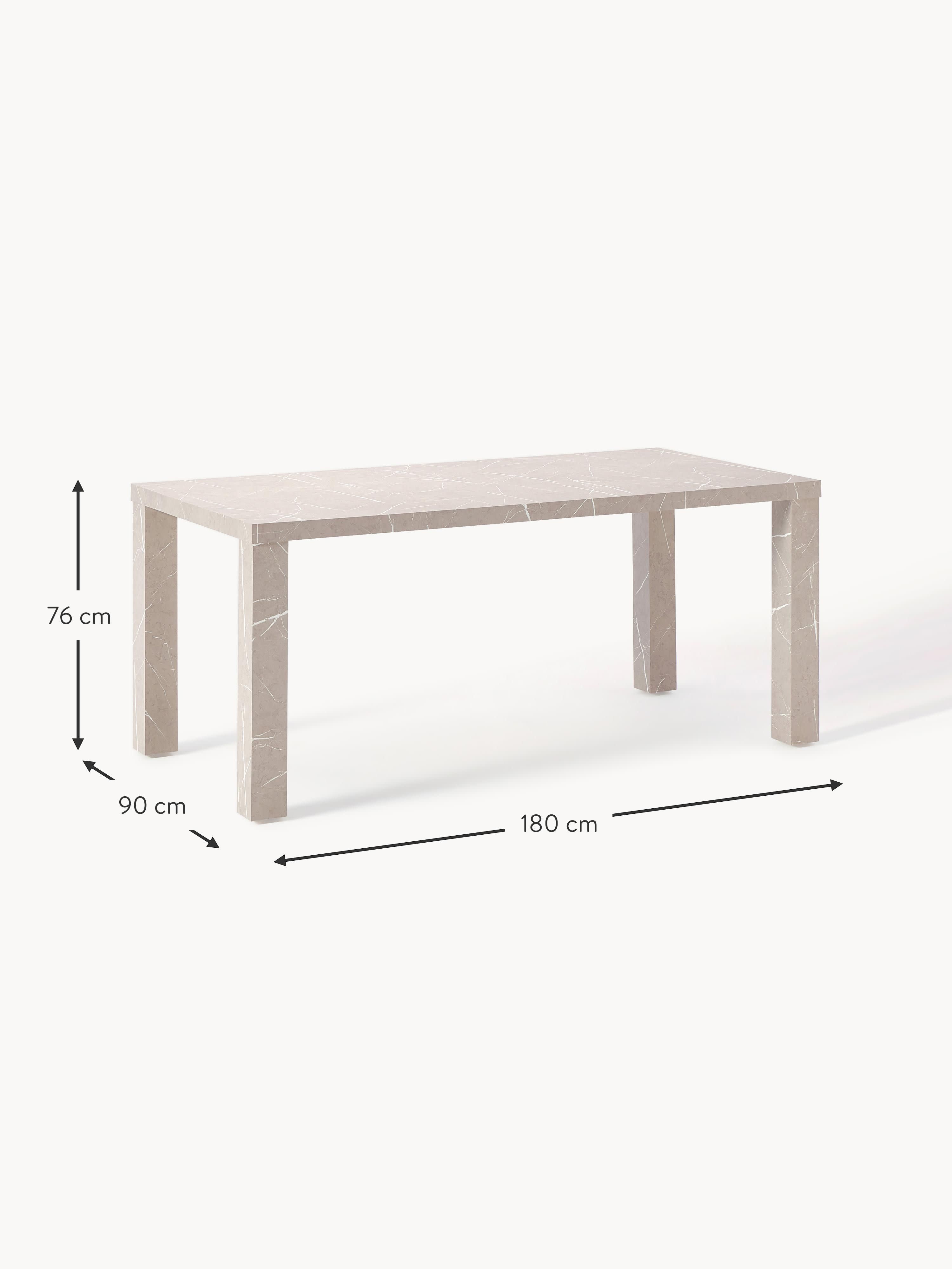 Carl Marble Effect Dining Table, 180 X 90 cm