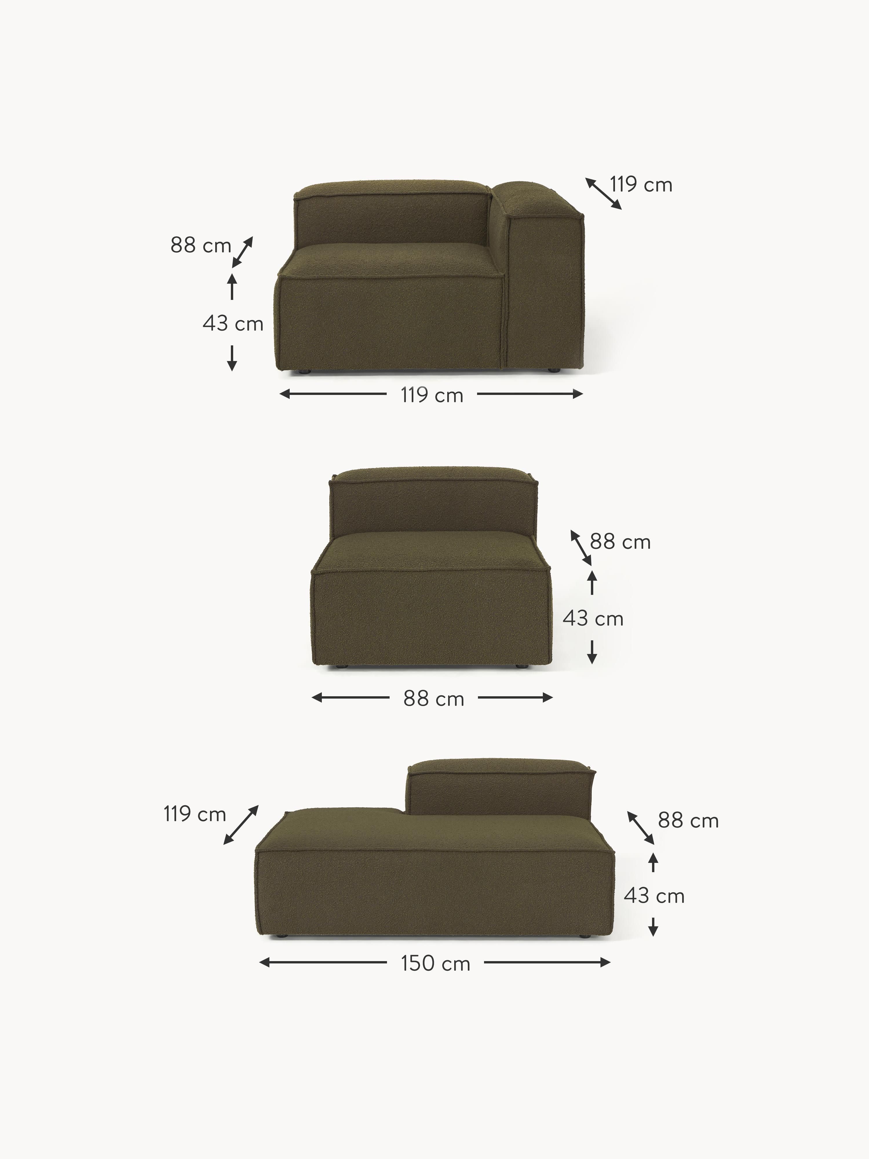 Lennon Bouclé Modular XL Ottoman