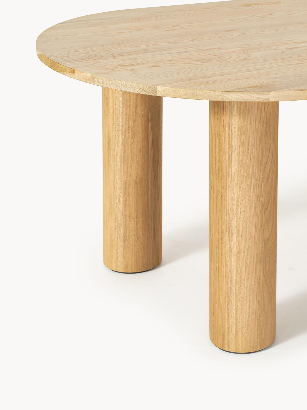 Dunia Oval Oak Wood Dining Table, in various sizes