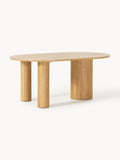 Gallery image 1 - Oval Oak Wood Dining Table Dunia, in various sizes