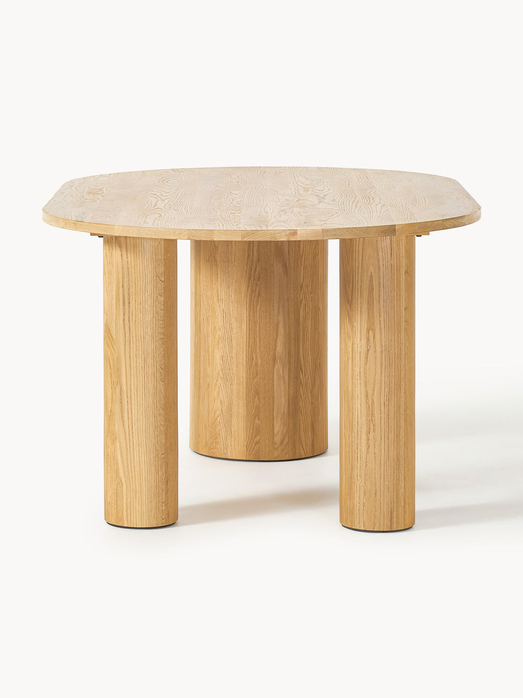 Dunia Oval Oak Wood Dining Table, in various sizes