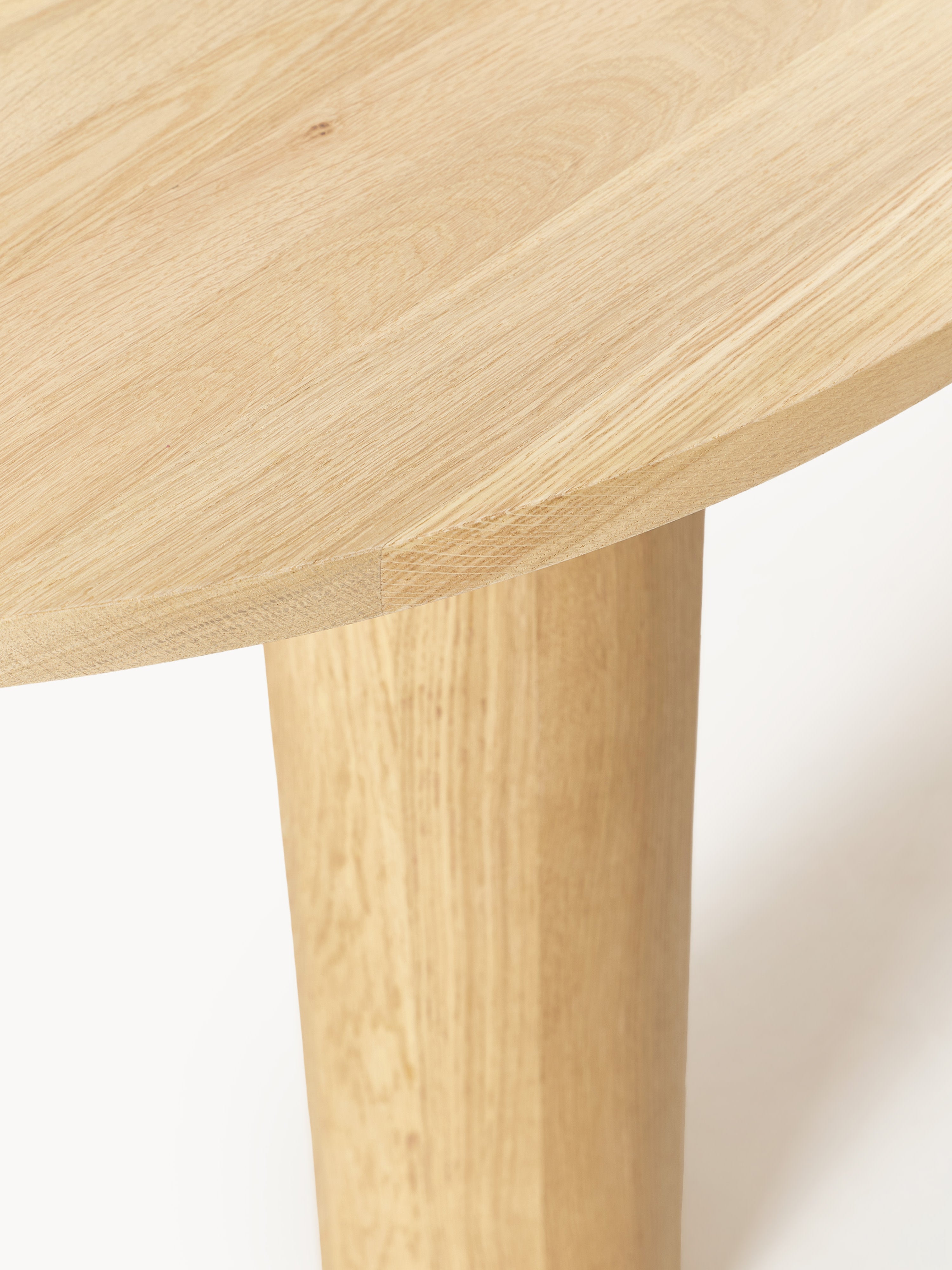 Dunia Oval Oak Wood Dining Table, in various sizes