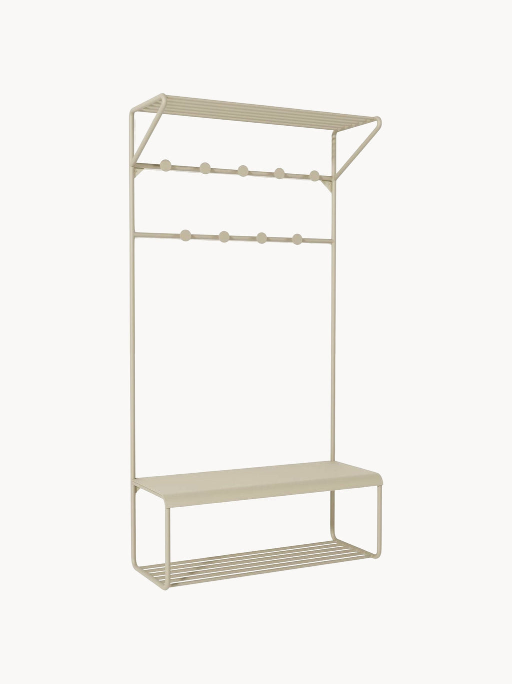 Gallery image 1 - Metal Wall-mounted Coat Rack Nash